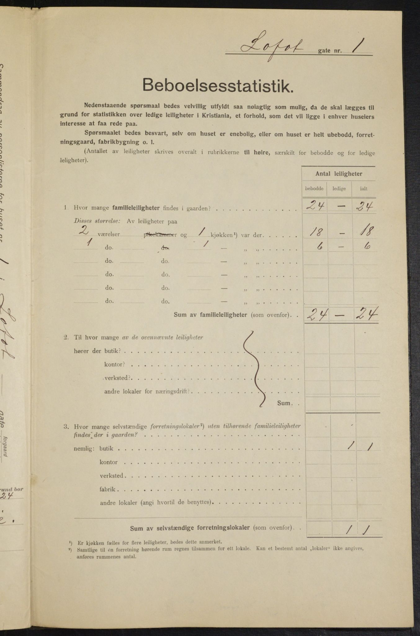 OBA, Municipal Census 1915 for Kristiania, 1915, p. 57729