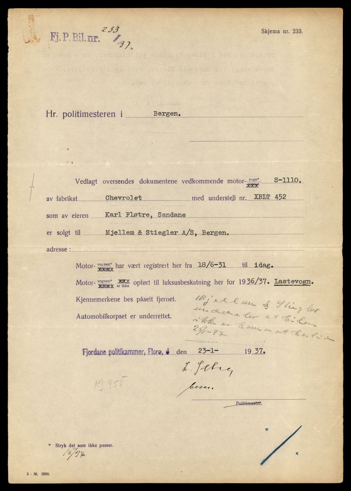 Møre og Romsdal vegkontor - Ålesund trafikkstasjon, AV/SAT-A-4099/F/Fe/L0035: Registreringskort for kjøretøy T 12653 - T 12829, 1927-1998, p. 1268