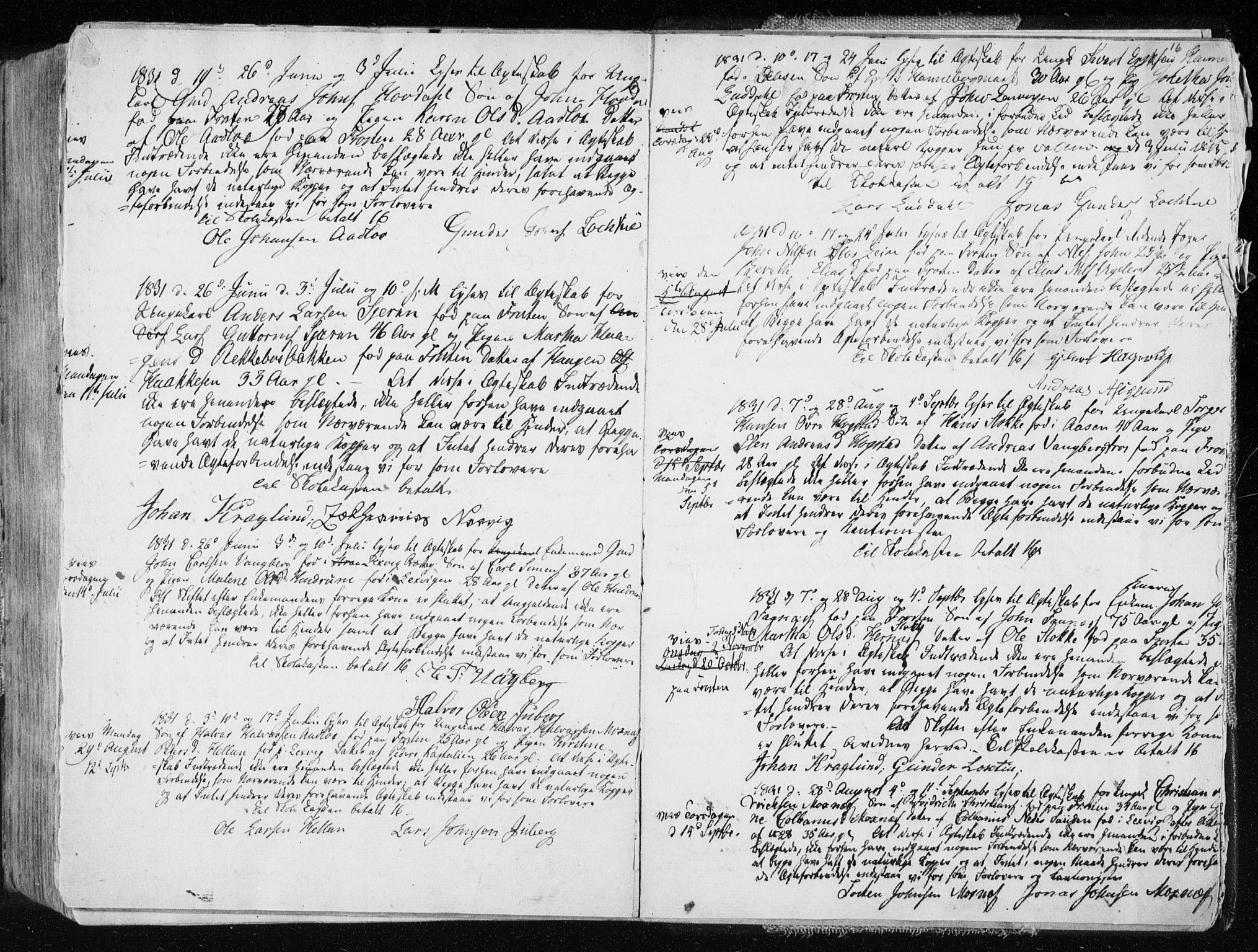 Ministerialprotokoller, klokkerbøker og fødselsregistre - Nord-Trøndelag, SAT/A-1458/713/L0114: Parish register (official) no. 713A05, 1827-1839, p. 16