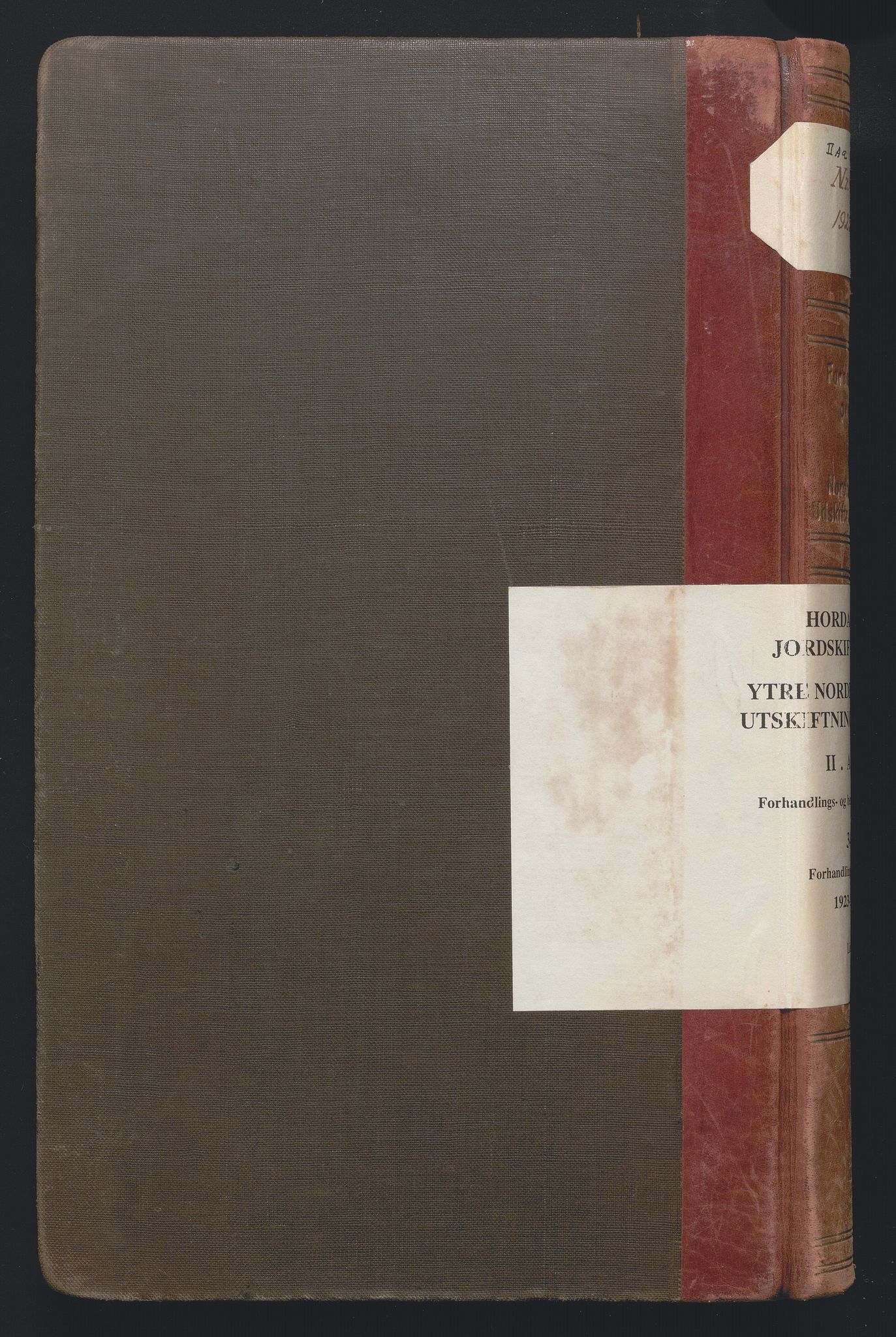 Hordaland jordskiftedøme - II Ytre Nordhordland jordskiftedistrikt, AV/SAB-A-6901/A/Aa/L0034: Forhandlingsprotokoll, 1923-1925