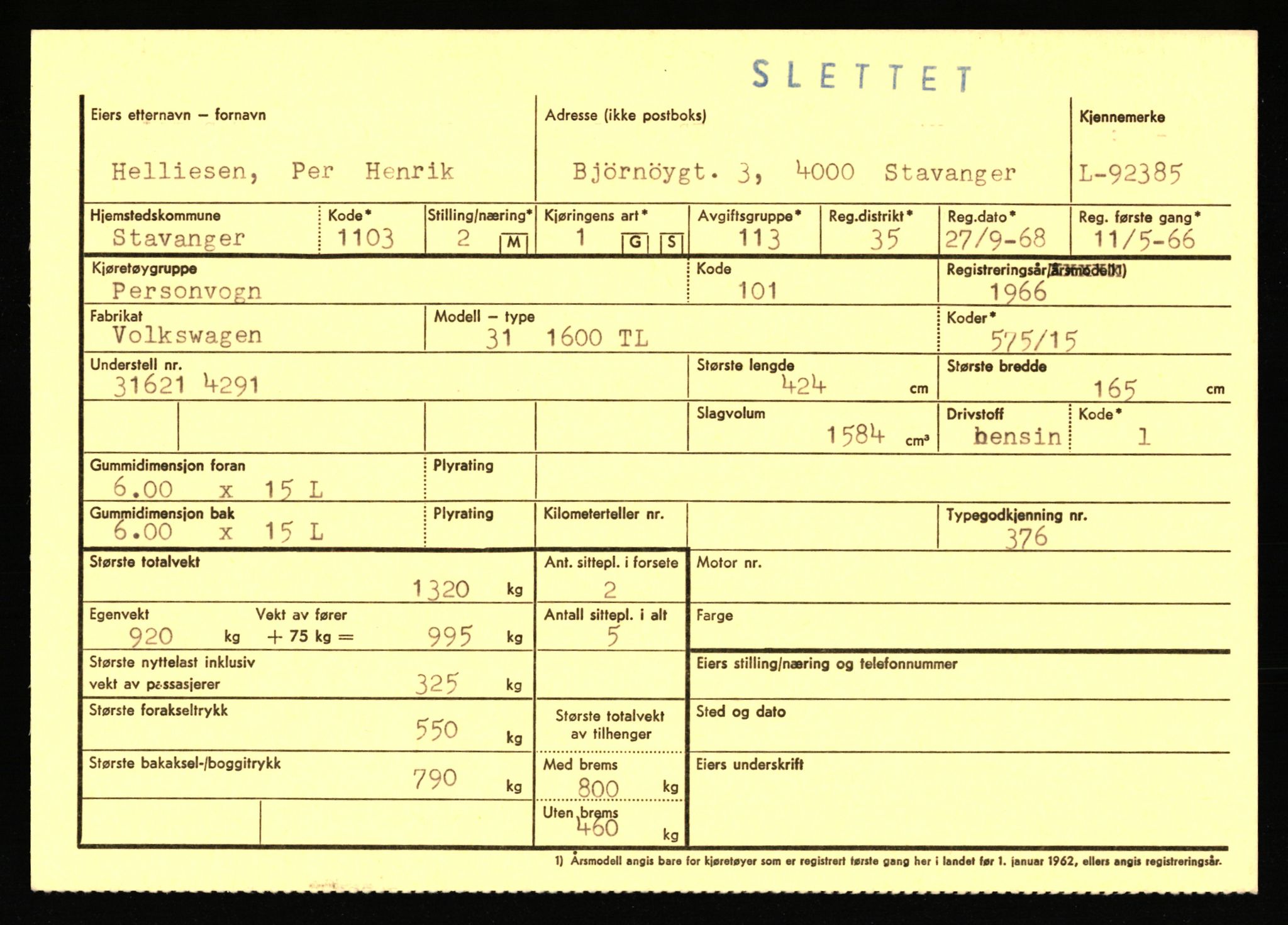 Stavanger trafikkstasjon, AV/SAST-A-101942/0/F/L0075: L-88800 - L-92499, 1930-1971, p. 2351