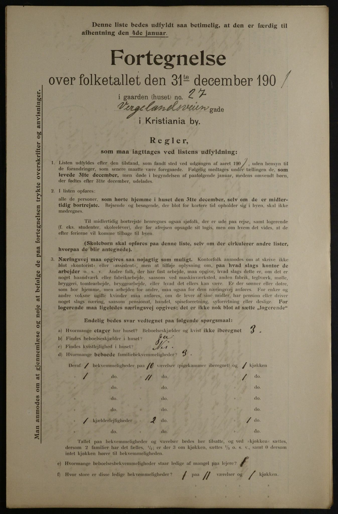 OBA, Municipal Census 1901 for Kristiania, 1901, p. 19493