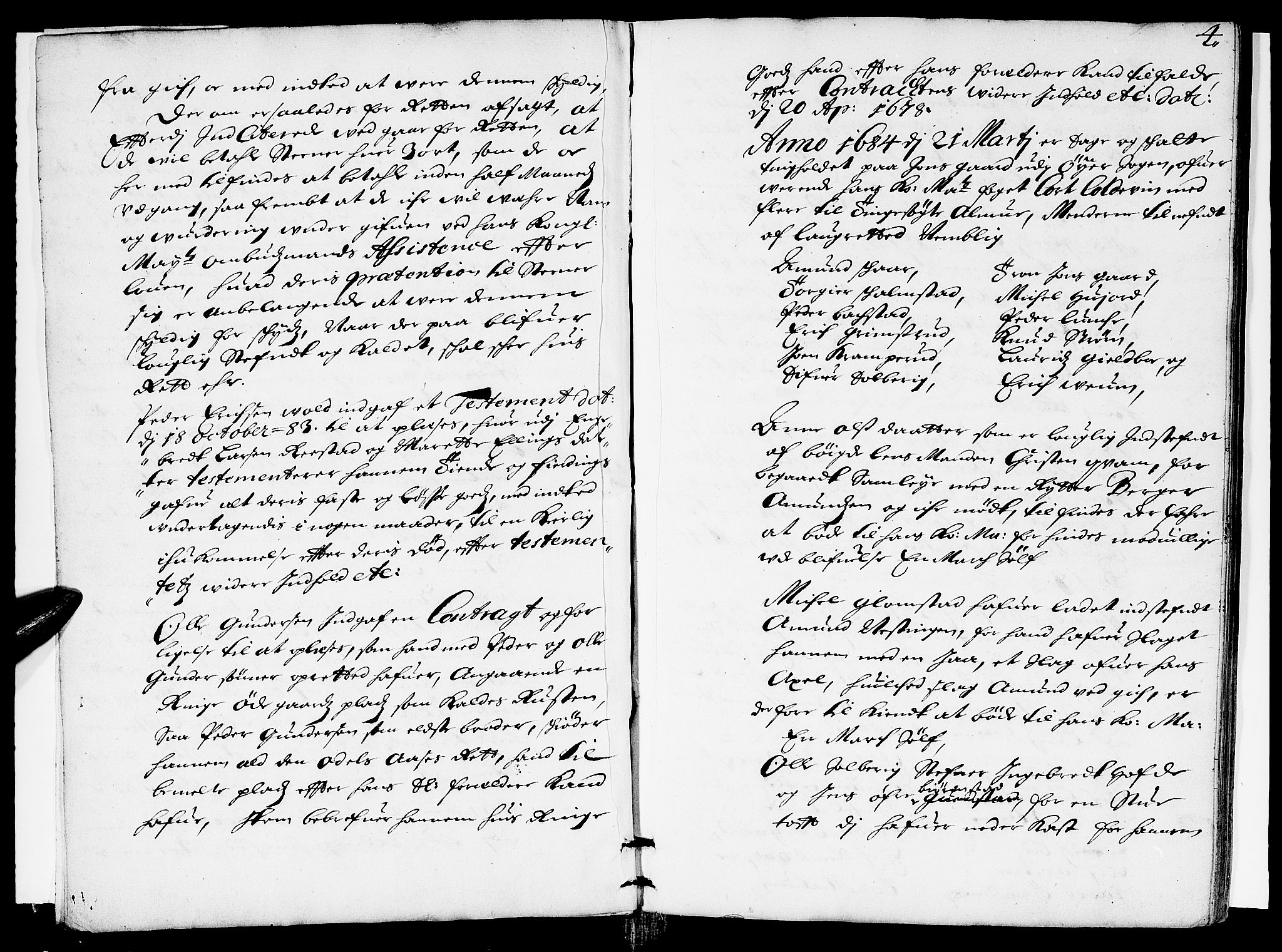 Sorenskriverier i Gudbrandsdalen, SAH/TING-036/G/Gb/Gbb/L0014: Tingbok - Sør-Gudbrandsdal, 1684, p. 3b-4a