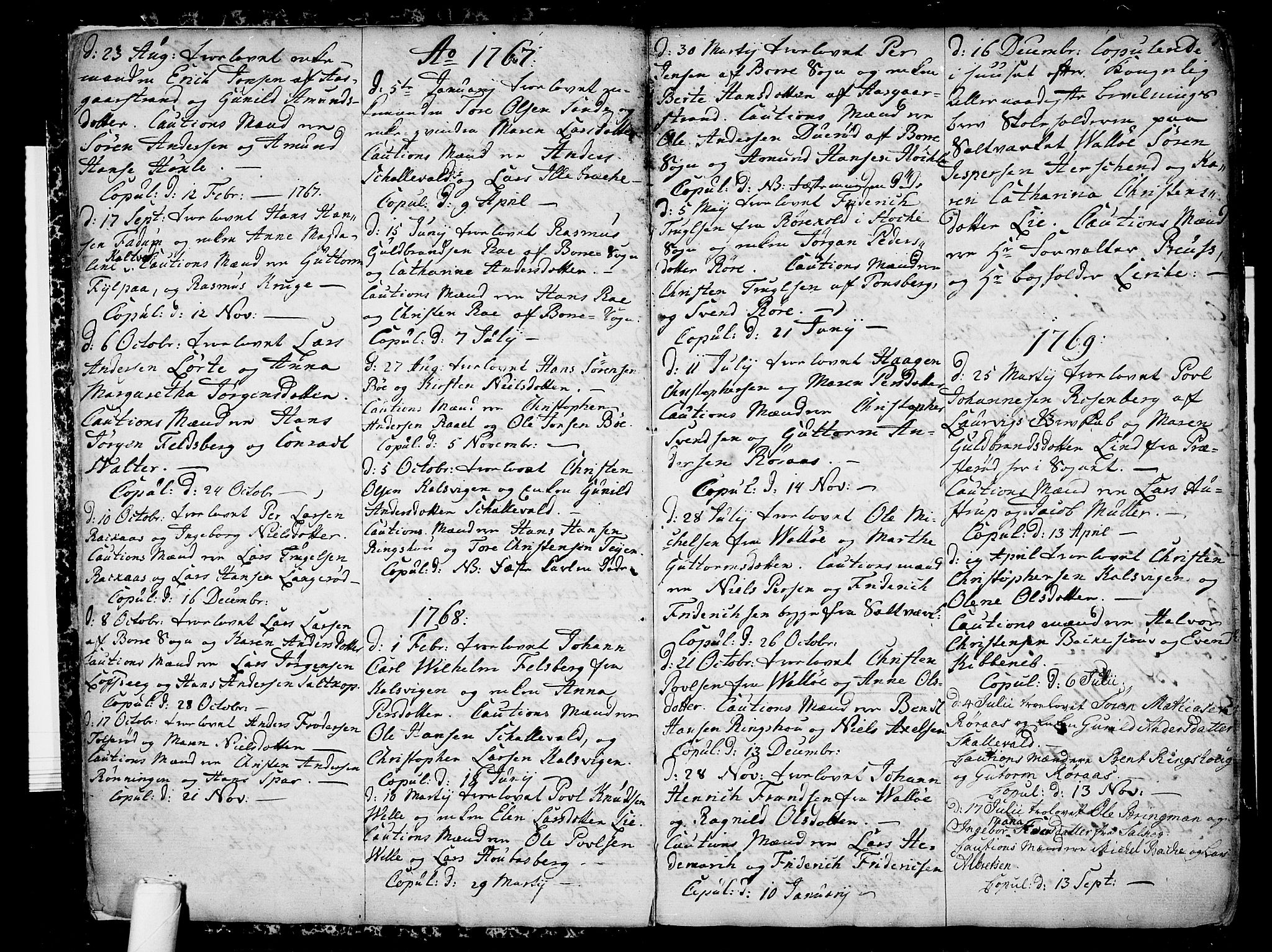 Sem kirkebøker, AV/SAKO-A-5/F/Fb/L0002: Parish register (official) no. II 2, 1764-1792, p. 3