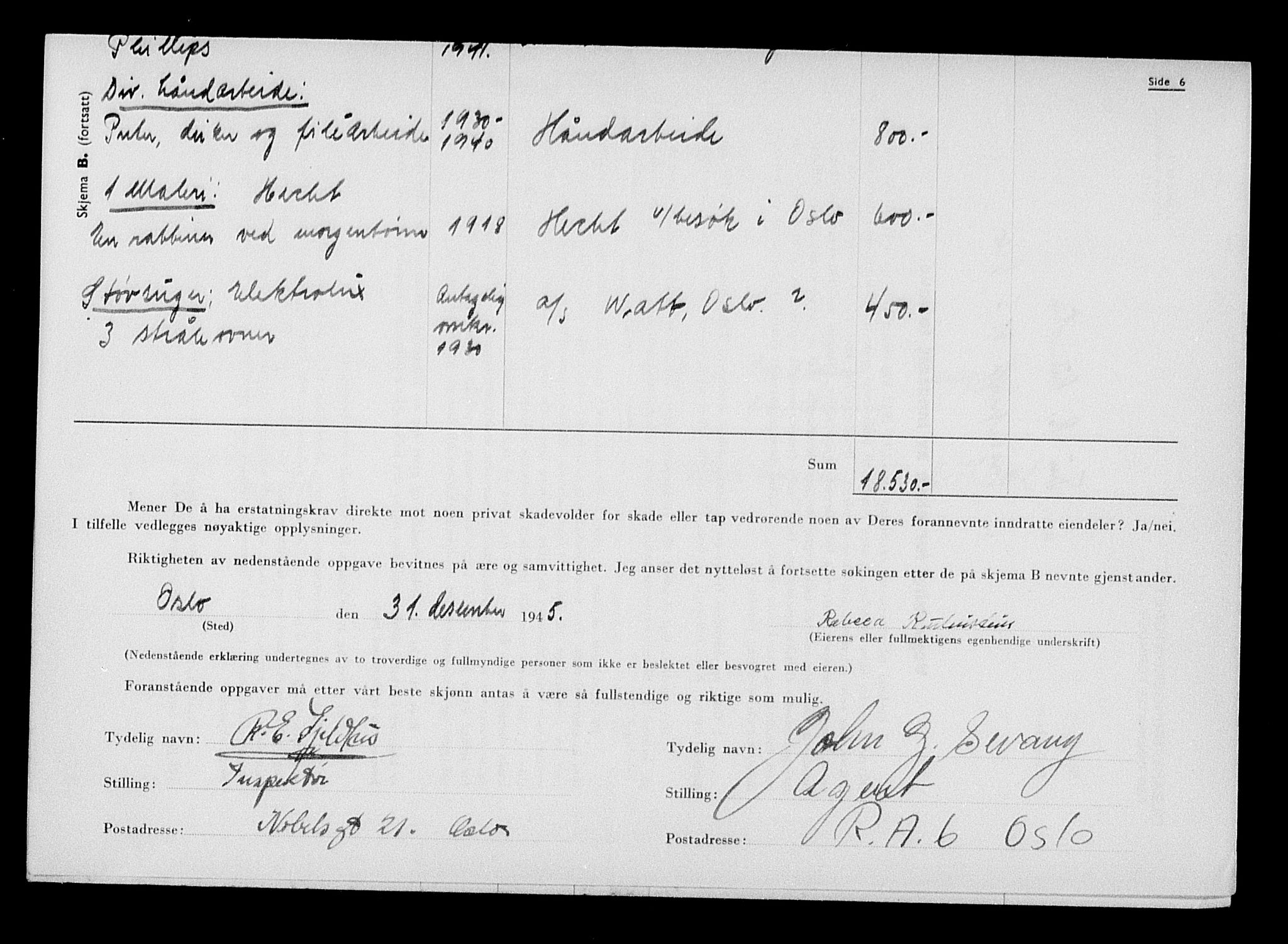 Justisdepartementet, Tilbakeføringskontoret for inndratte formuer, AV/RA-S-1564/H/Hc/Hcc/L0975: --, 1945-1947, p. 395