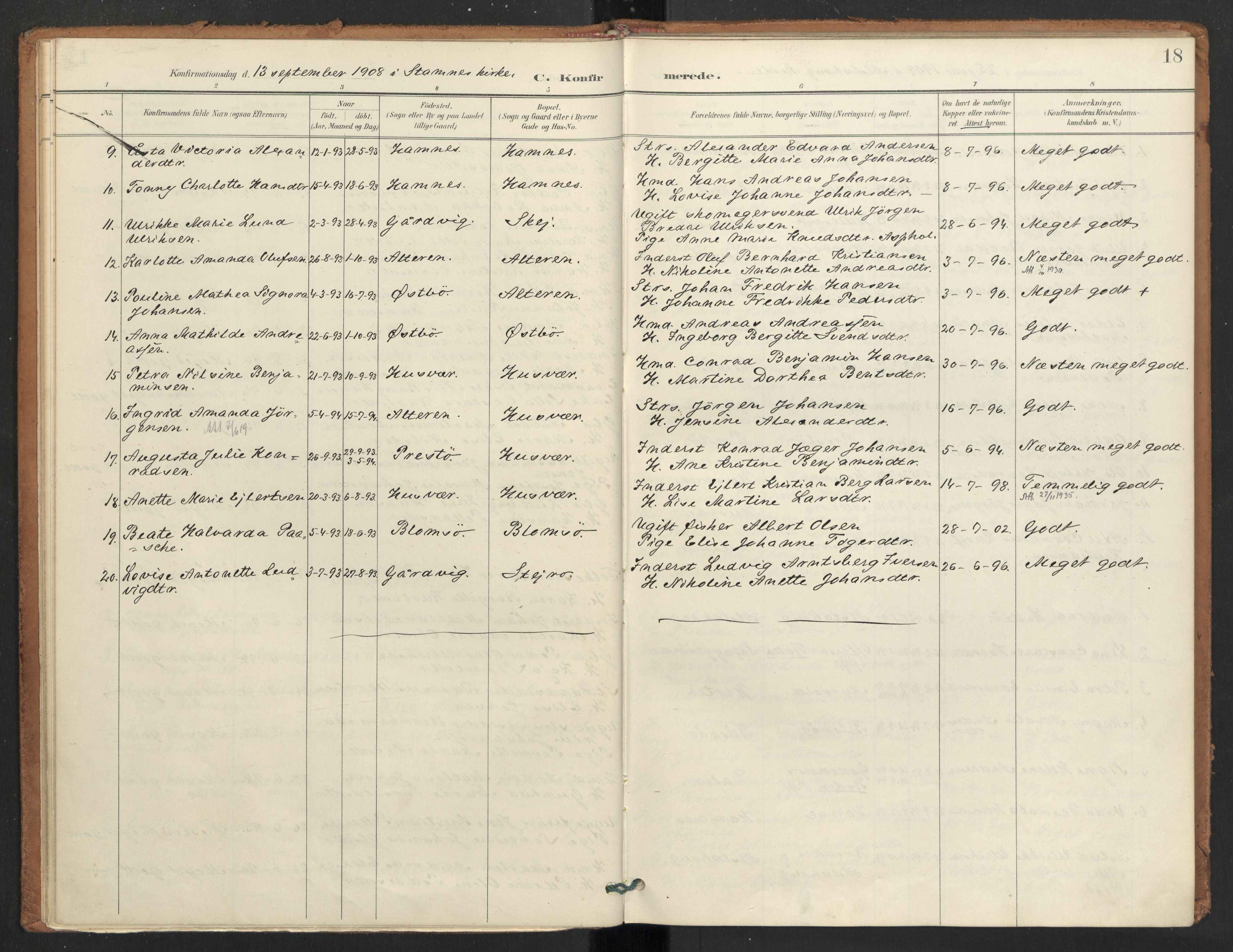 Ministerialprotokoller, klokkerbøker og fødselsregistre - Nordland, AV/SAT-A-1459/830/L0454: Parish register (official) no. 830A18, 1897-1913, p. 18