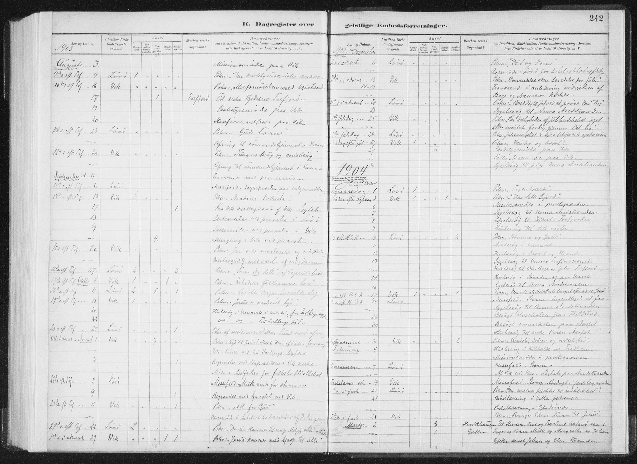 Ministerialprotokoller, klokkerbøker og fødselsregistre - Nord-Trøndelag, SAT/A-1458/771/L0597: Parish register (official) no. 771A04, 1885-1910, p. 242