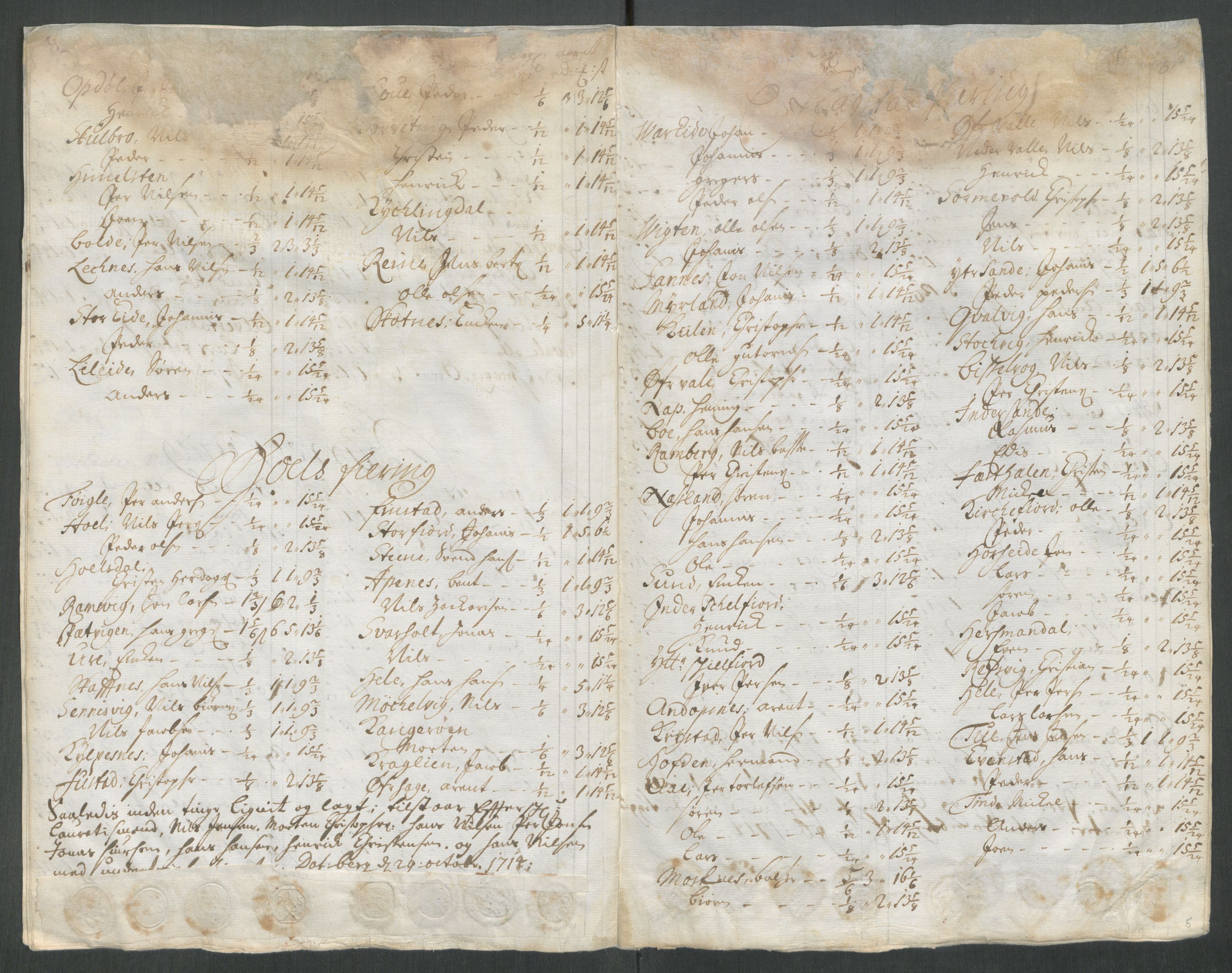 Rentekammeret inntil 1814, Reviderte regnskaper, Fogderegnskap, AV/RA-EA-4092/R67/L4680: Fogderegnskap Vesterålen, Andenes og Lofoten, 1714, p. 145