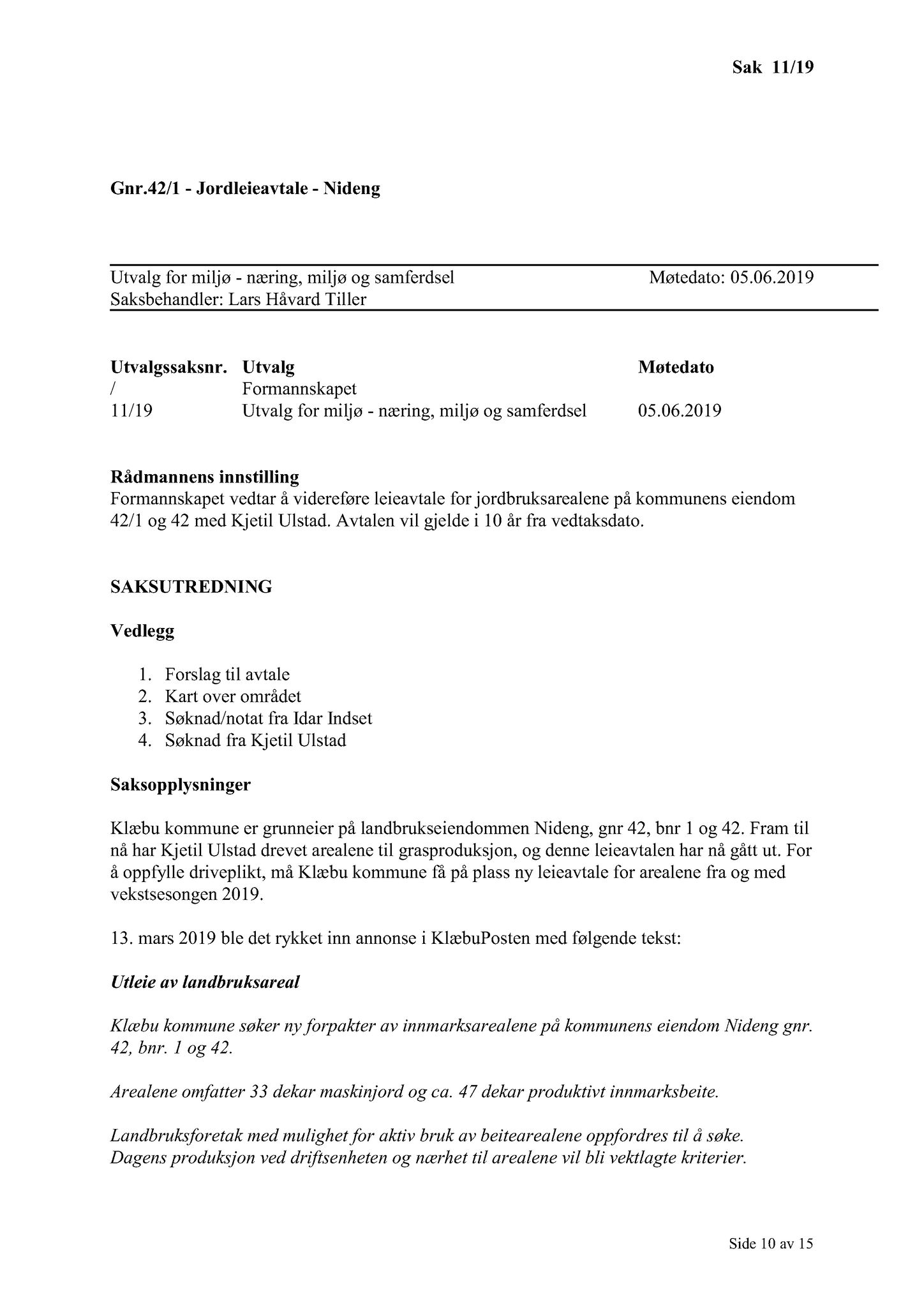 Klæbu Kommune, TRKO/KK/06-UM/L006: Utvalg for miljø - Møtedokumenter 2019, 2019, p. 115