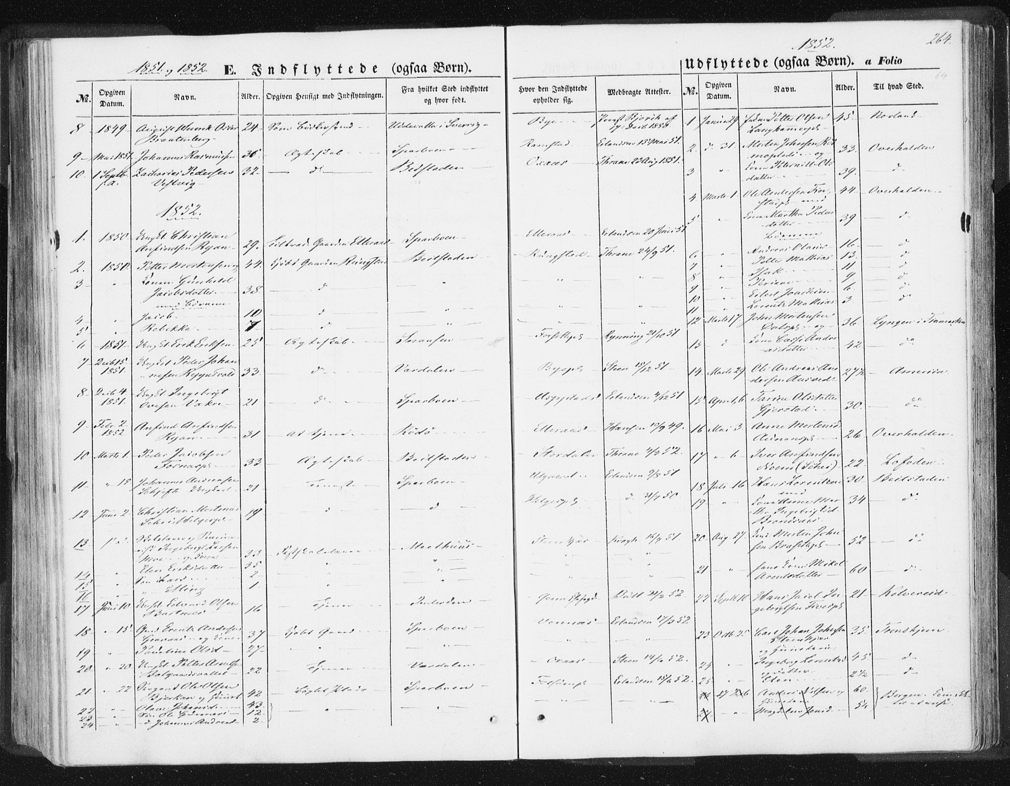 Ministerialprotokoller, klokkerbøker og fødselsregistre - Nord-Trøndelag, AV/SAT-A-1458/746/L0446: Parish register (official) no. 746A05, 1846-1859, p. 264