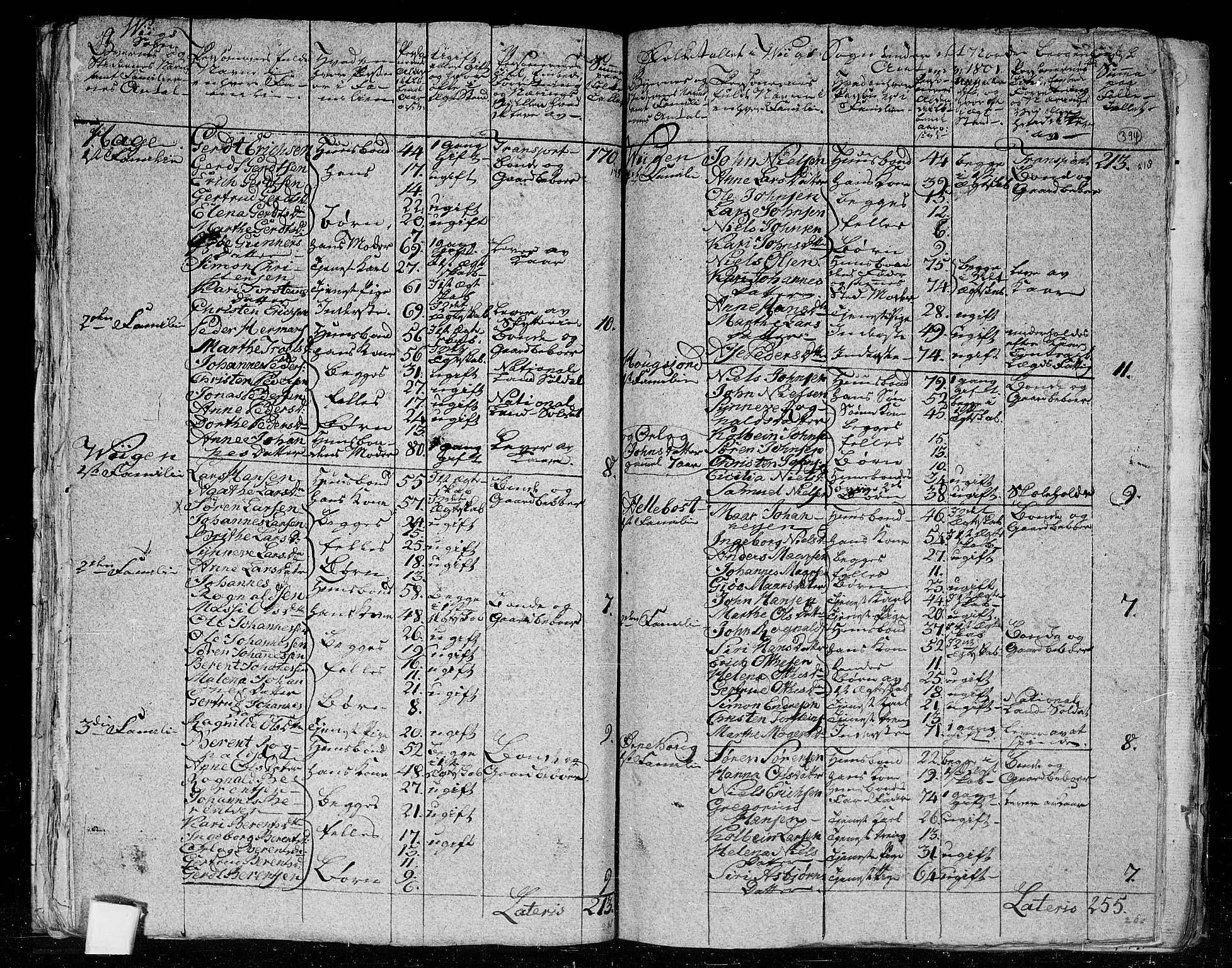 RA, 1801 census for 1430P Indre Holmedal, 1801, p. 393b-394a