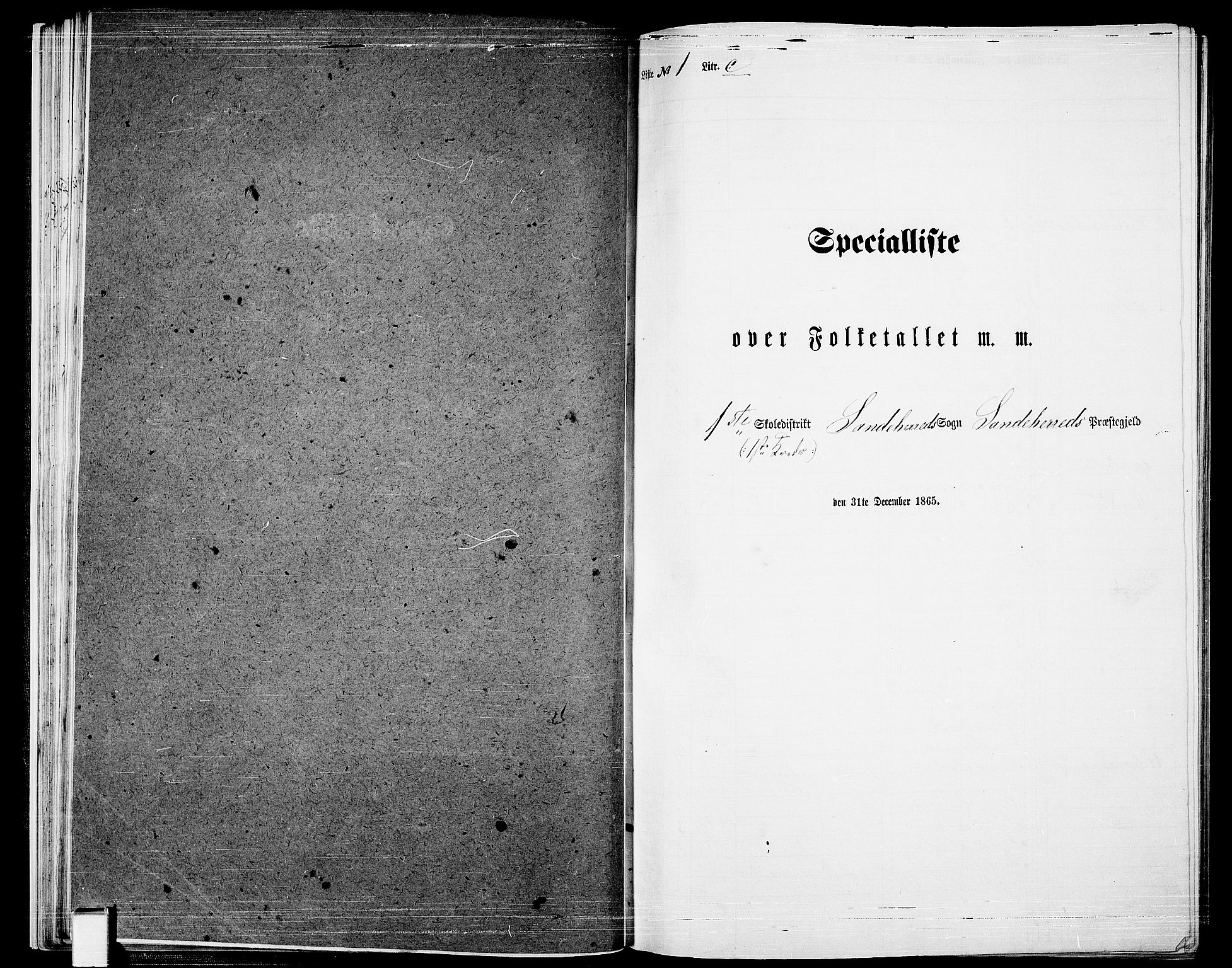 RA, 1865 census for Sandeherred/Sandeherred, 1865, p. 35