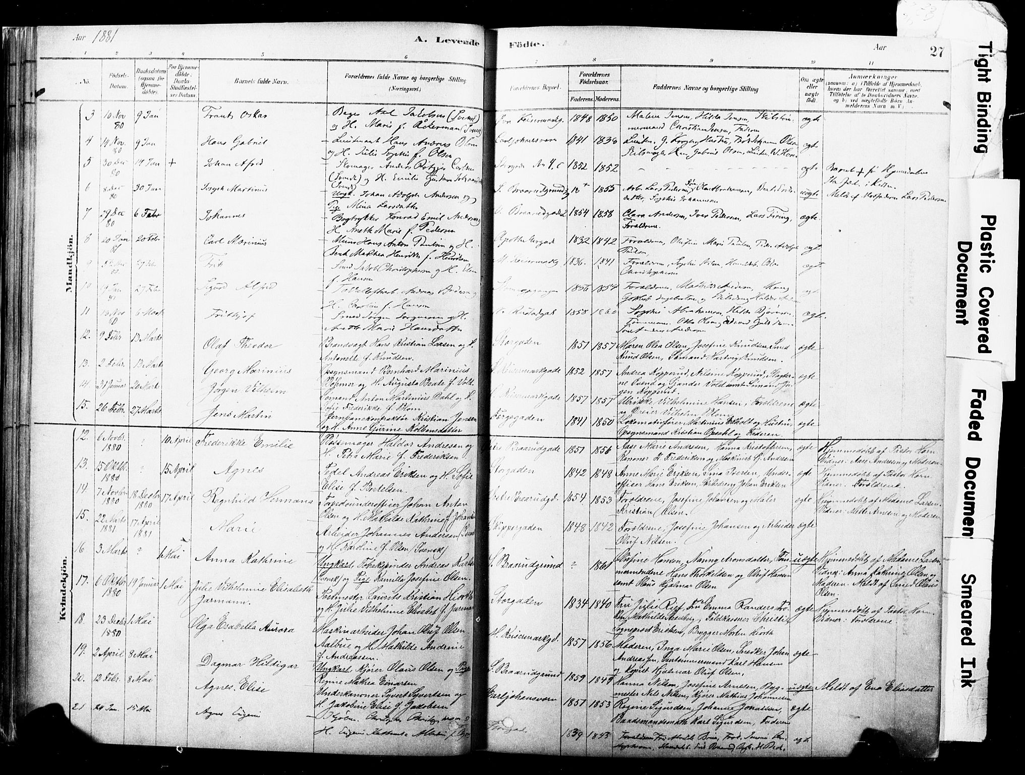 Horten kirkebøker, AV/SAKO-A-348/F/Fa/L0003: Parish register (official) no. 3, 1878-1887, p. 27