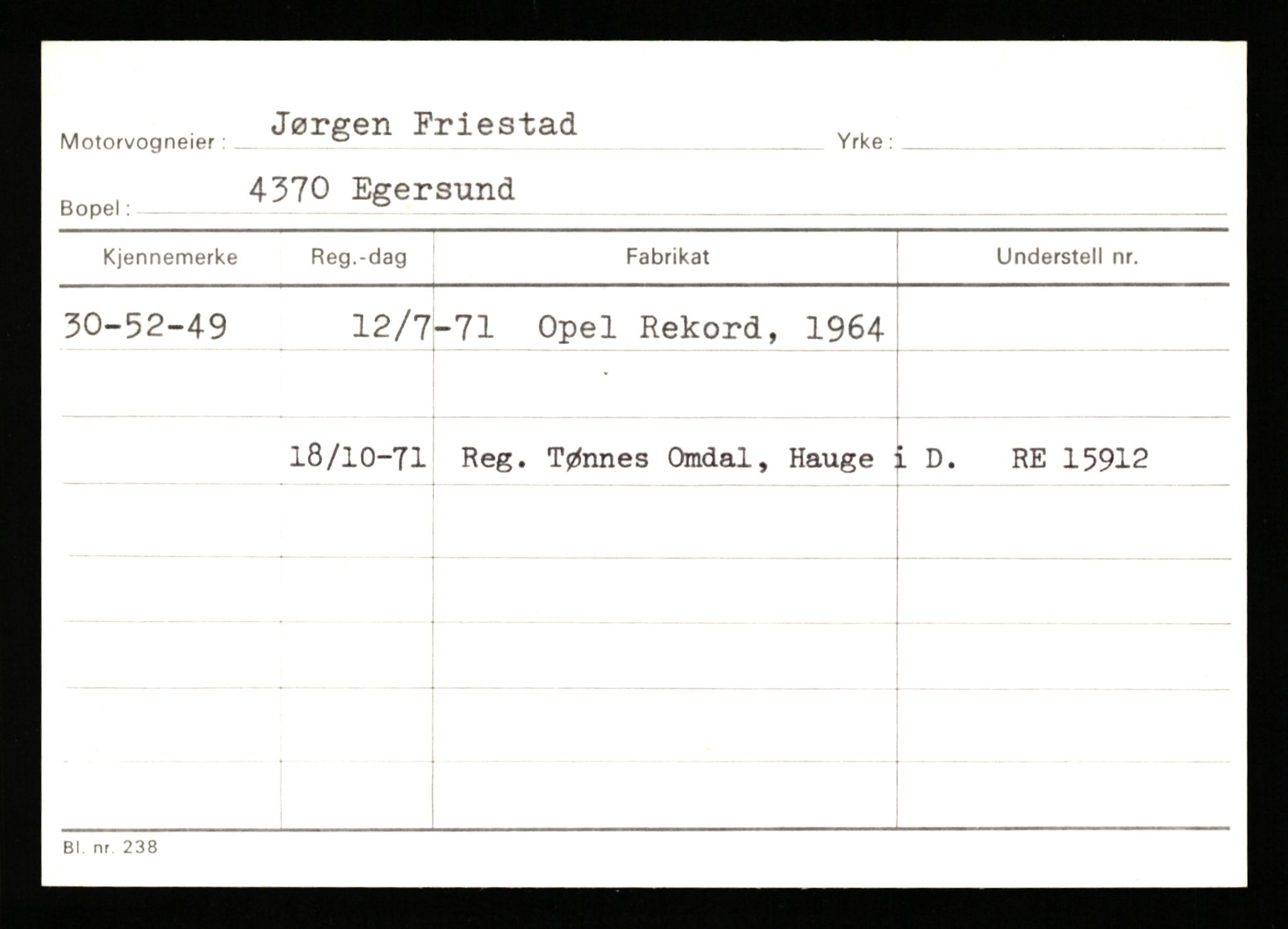 Stavanger trafikkstasjon, AV/SAST-A-101942/0/G/L0011: Registreringsnummer: 240000 - 363477, 1930-1971, p. 1465