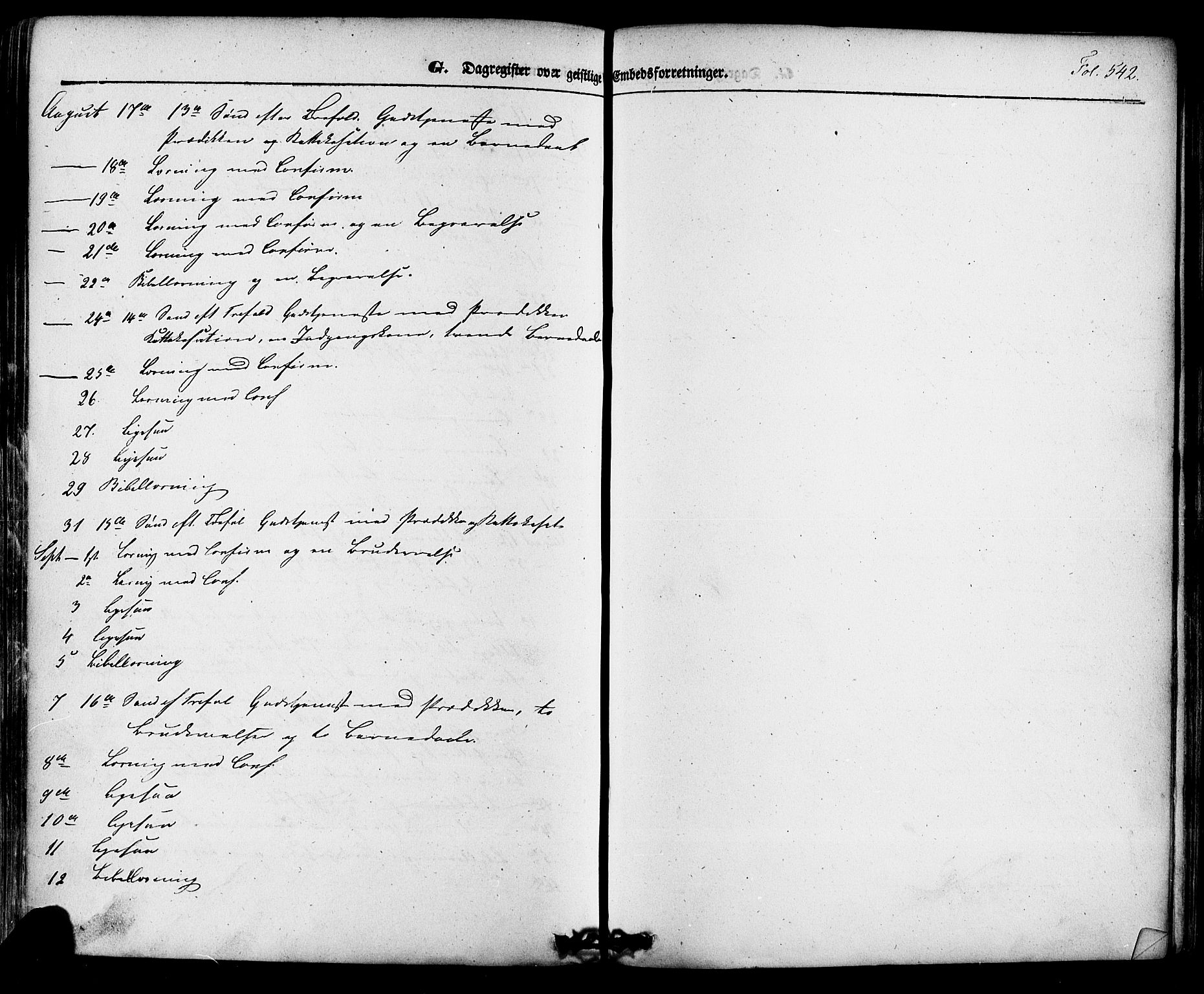 Skien kirkebøker, AV/SAKO-A-302/F/Fa/L0006a: Parish register (official) no. 6A, 1843-1856, p. 542