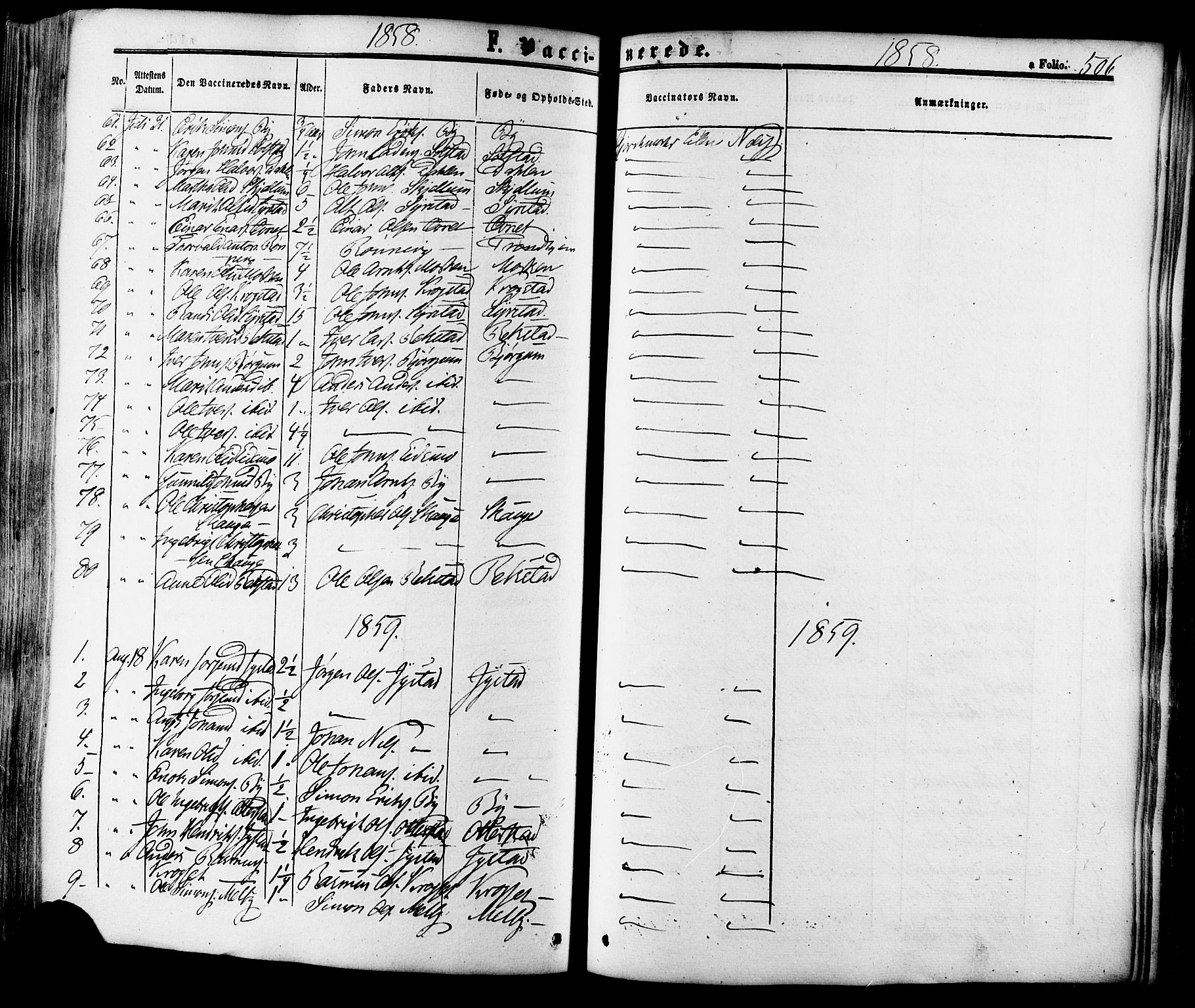 Ministerialprotokoller, klokkerbøker og fødselsregistre - Sør-Trøndelag, SAT/A-1456/665/L0772: Parish register (official) no. 665A07, 1856-1878, p. 506