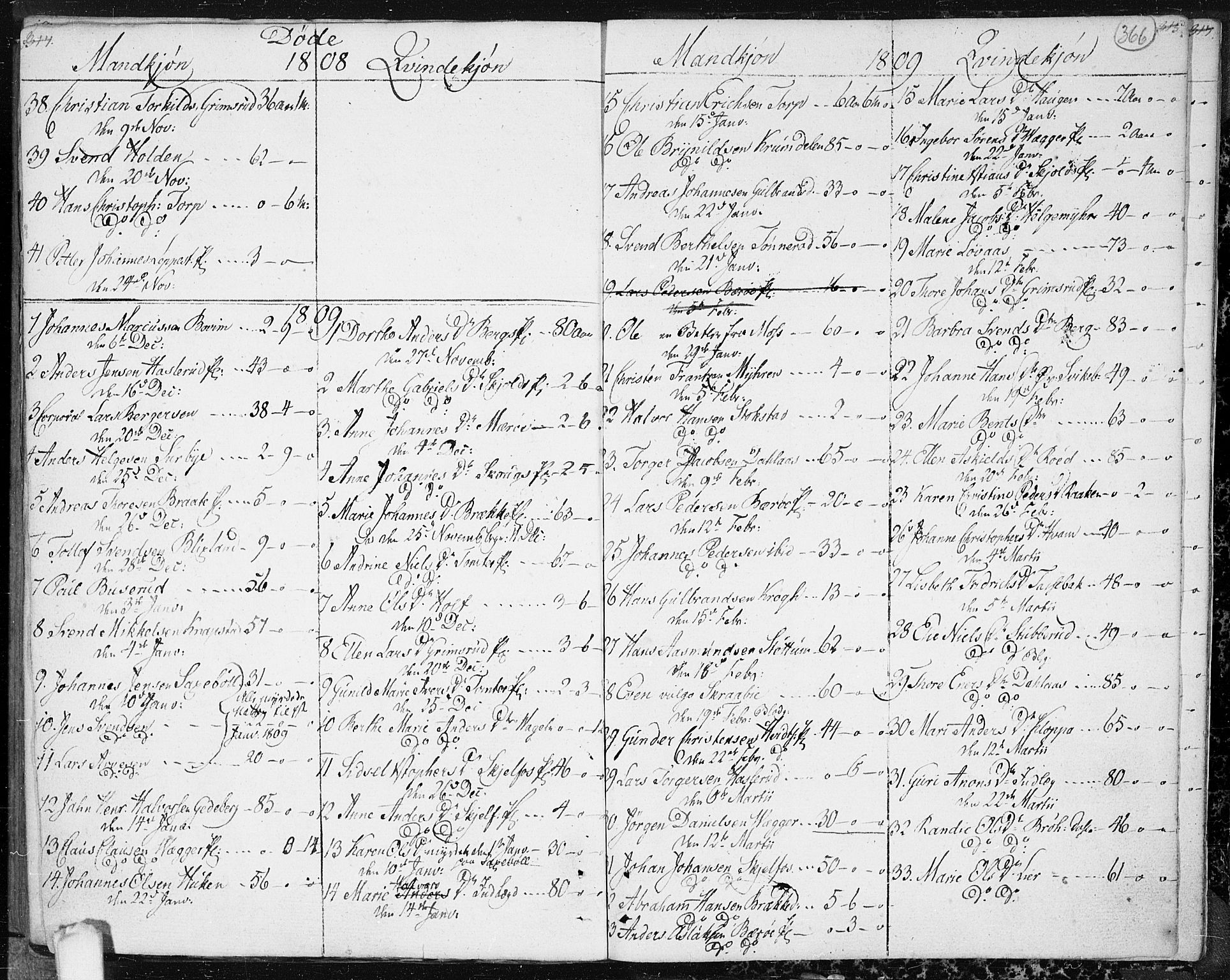 Hobøl prestekontor Kirkebøker, SAO/A-2002/F/Fa/L0001: Parish register (official) no. I 1, 1733-1814, p. 366