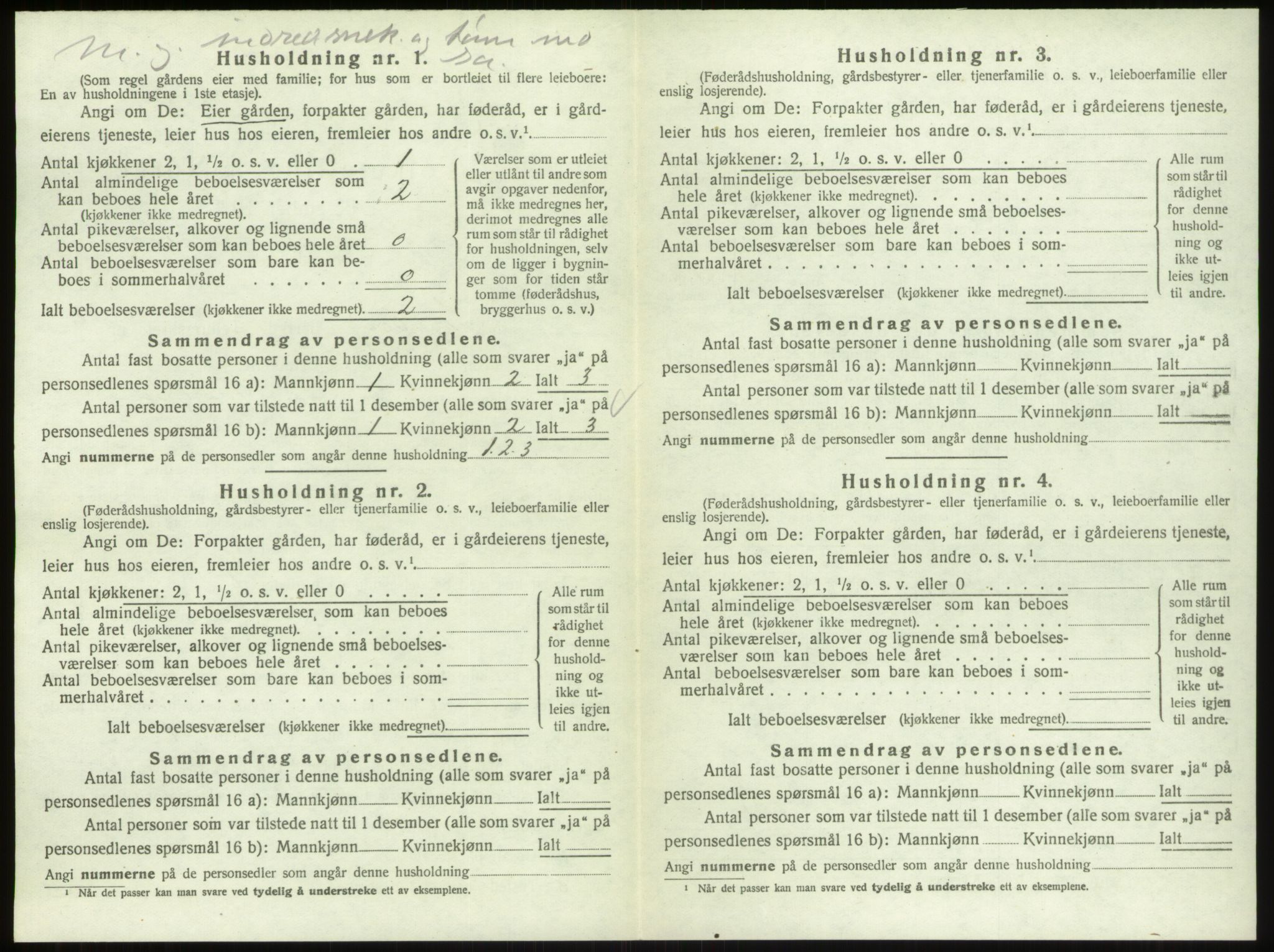 SAO, 1920 census for Skjeberg, 1920, p. 1330