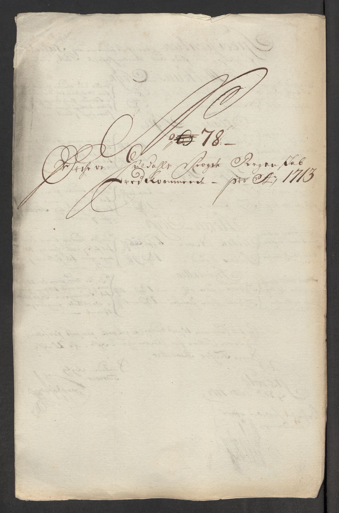 Rentekammeret inntil 1814, Reviderte regnskaper, Fogderegnskap, AV/RA-EA-4092/R60/L3964: Fogderegnskap Orkdal og Gauldal, 1713, p. 550