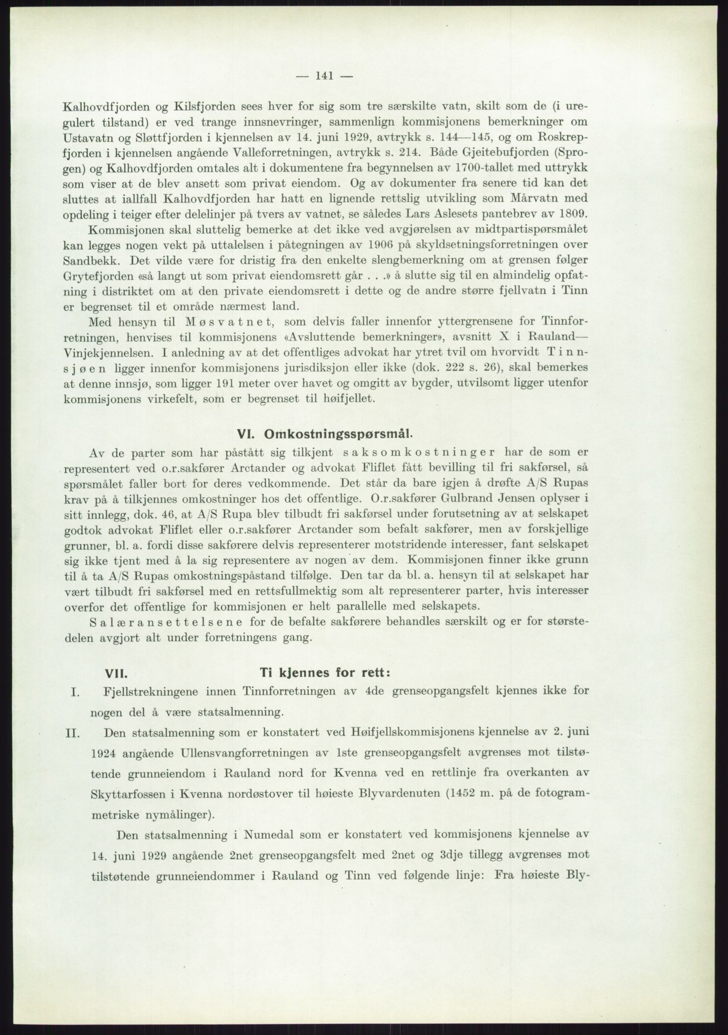 Høyfjellskommisjonen, RA/S-1546/X/Xa/L0001: Nr. 1-33, 1909-1953, p. 1911