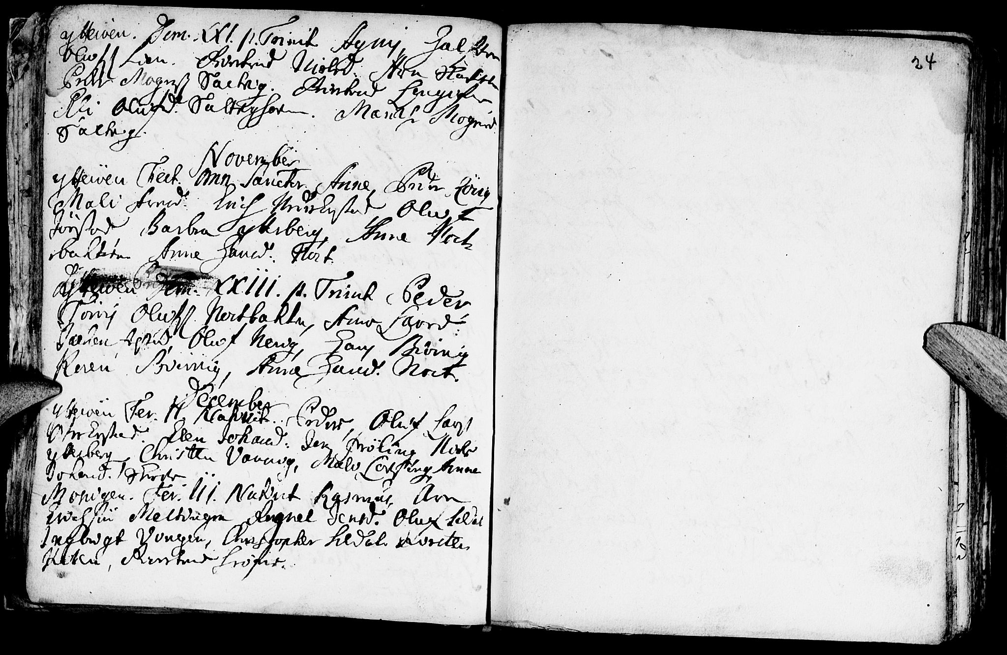 Ministerialprotokoller, klokkerbøker og fødselsregistre - Nord-Trøndelag, SAT/A-1458/722/L0215: Parish register (official) no. 722A02, 1718-1755, p. 24