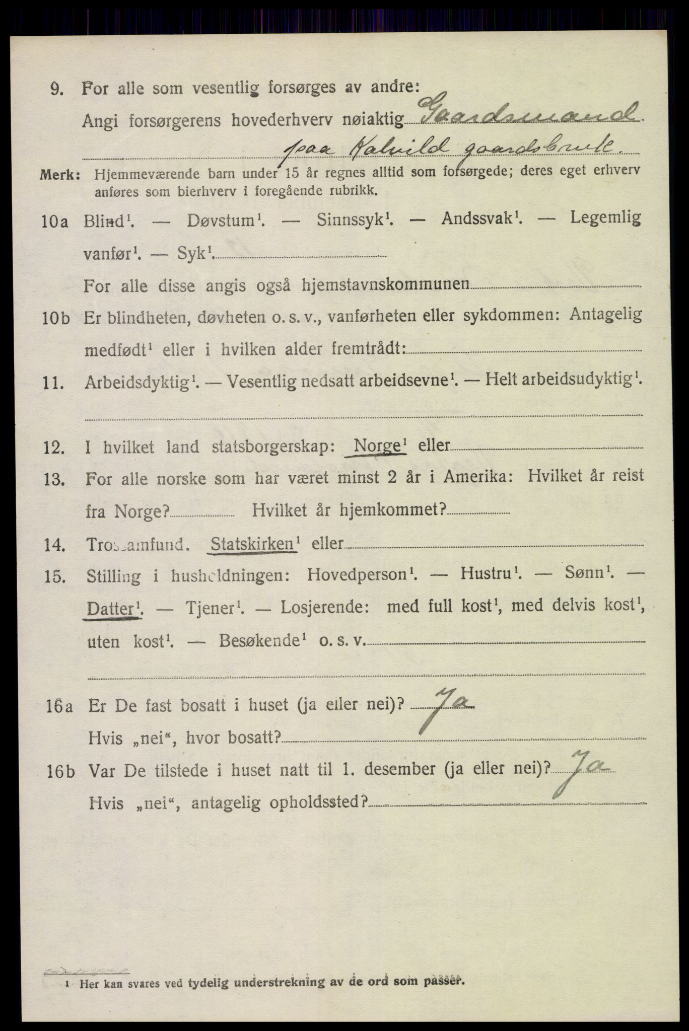 SAK, 1920 census for Vestre Moland, 1920, p. 4792