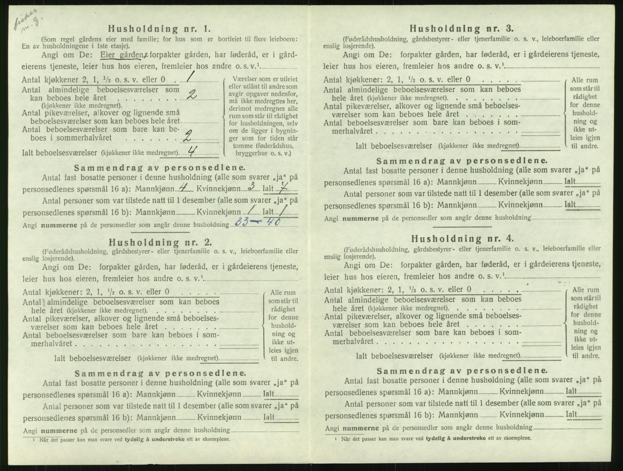 SAT, 1920 census for Hustad, 1920, p. 620