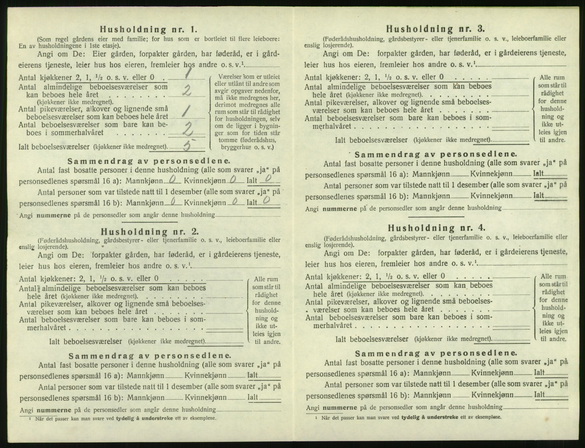 SAT, 1920 census for Hen, 1920, p. 461