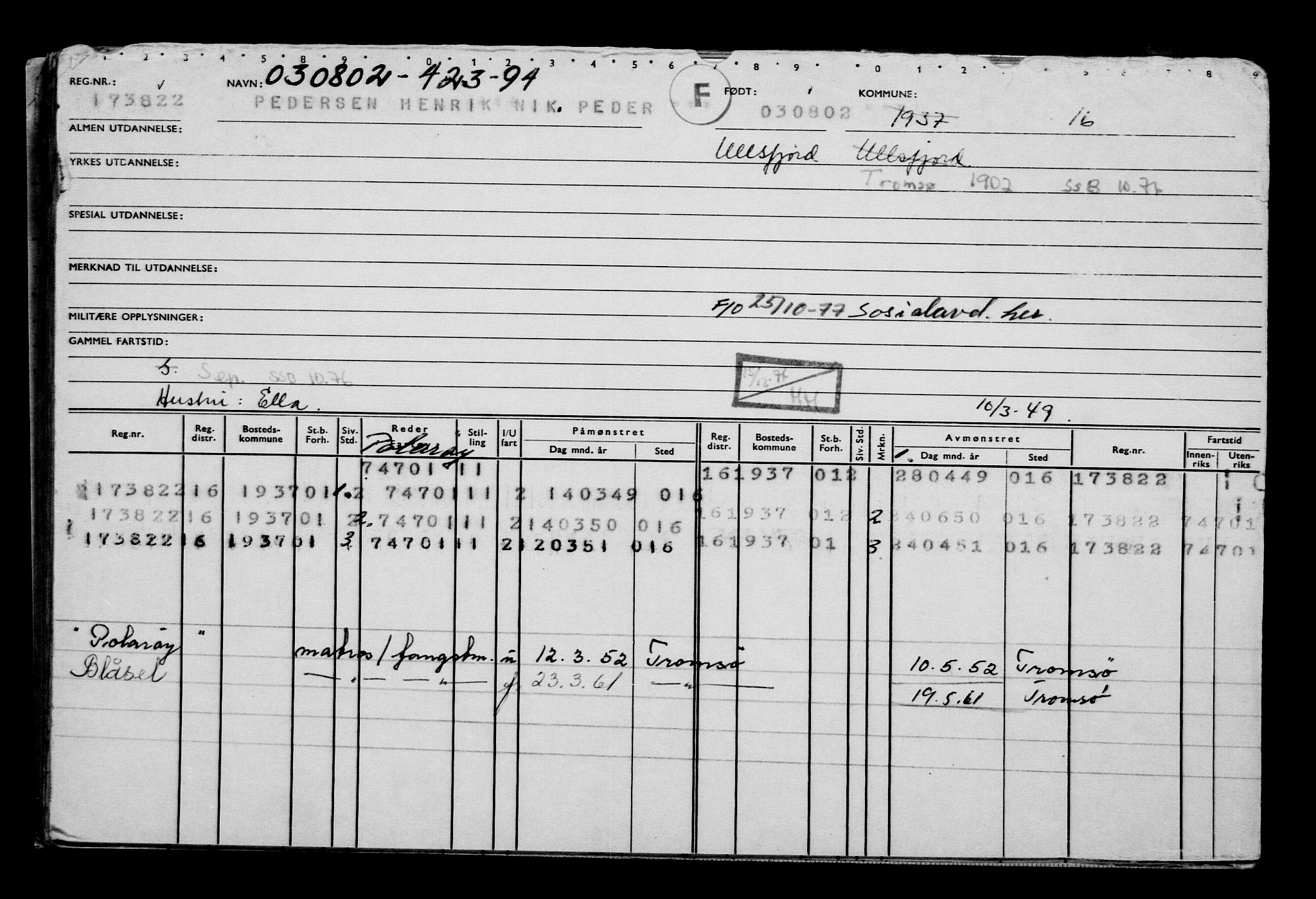 Direktoratet for sjømenn, RA/S-3545/G/Gb/L0045: Hovedkort, 1902, p. 297