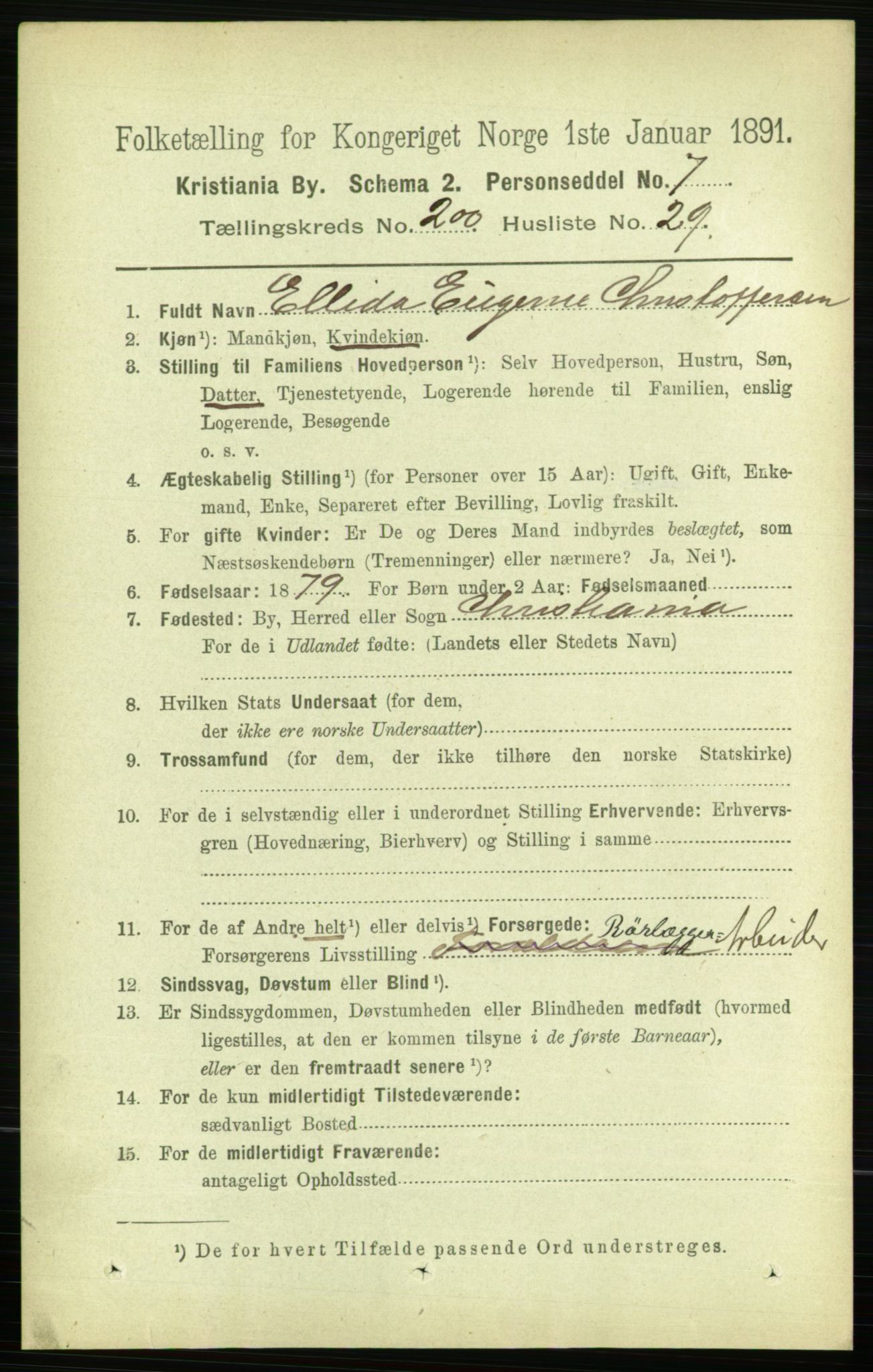 RA, 1891 census for 0301 Kristiania, 1891, p. 120642