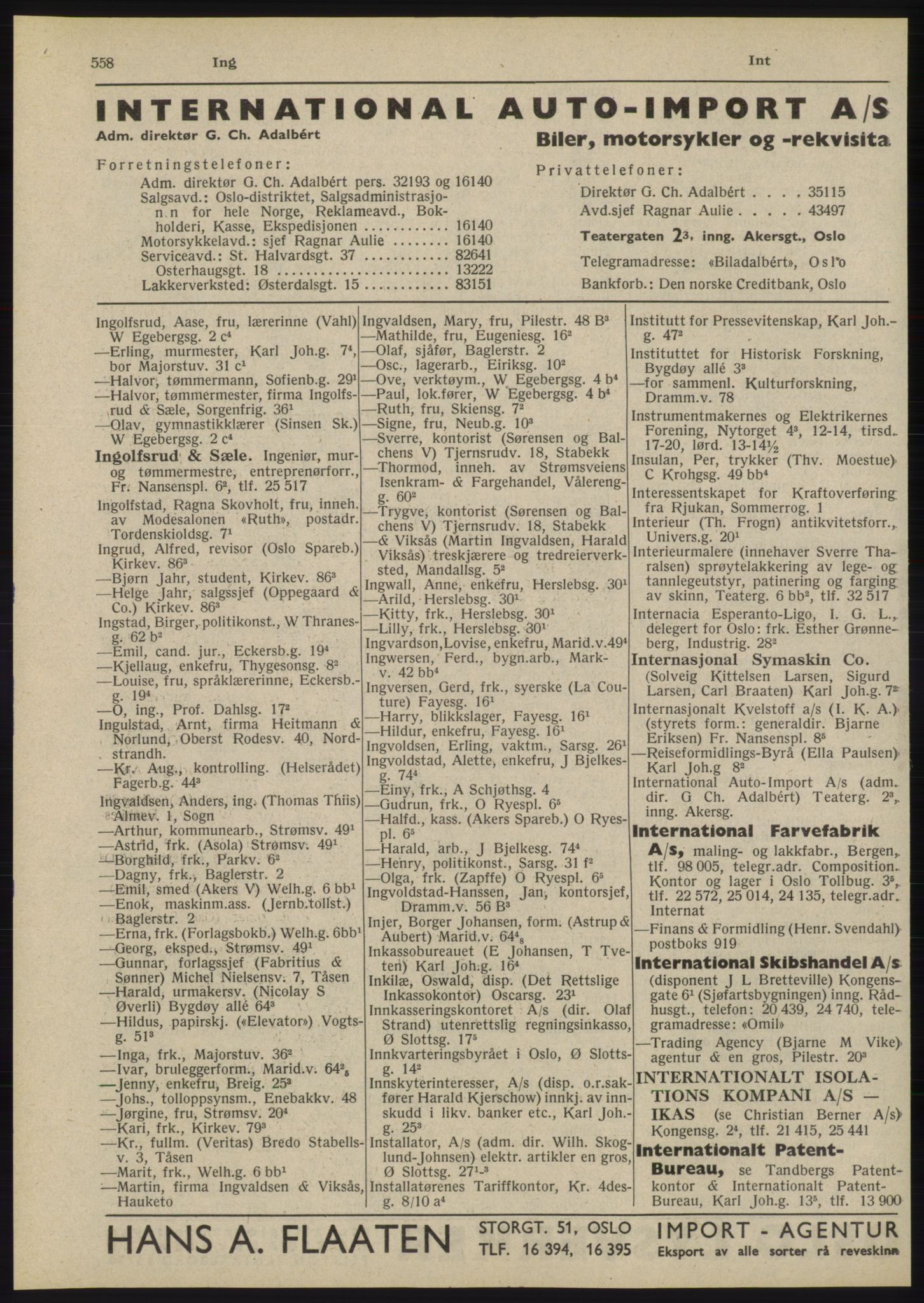 Kristiania/Oslo adressebok, PUBL/-, 1945, p. 554