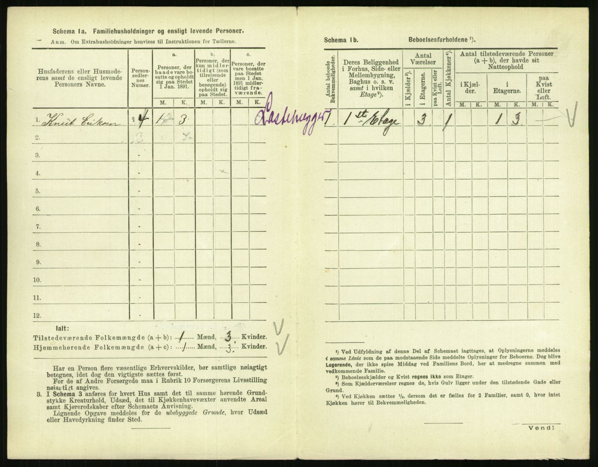 RA, 1891 census for 0801 Kragerø, 1891, p. 981