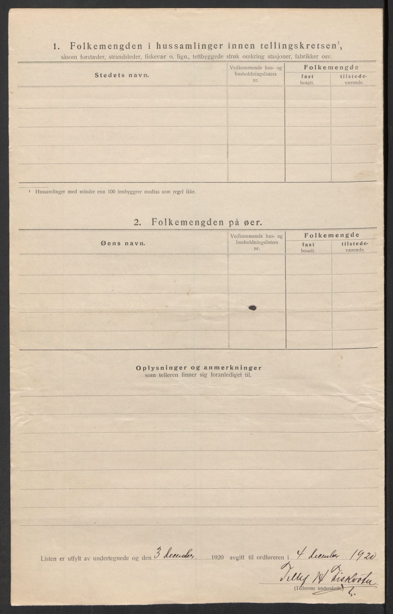 SAK, 1920 census for Åmli, 1920, p. 11