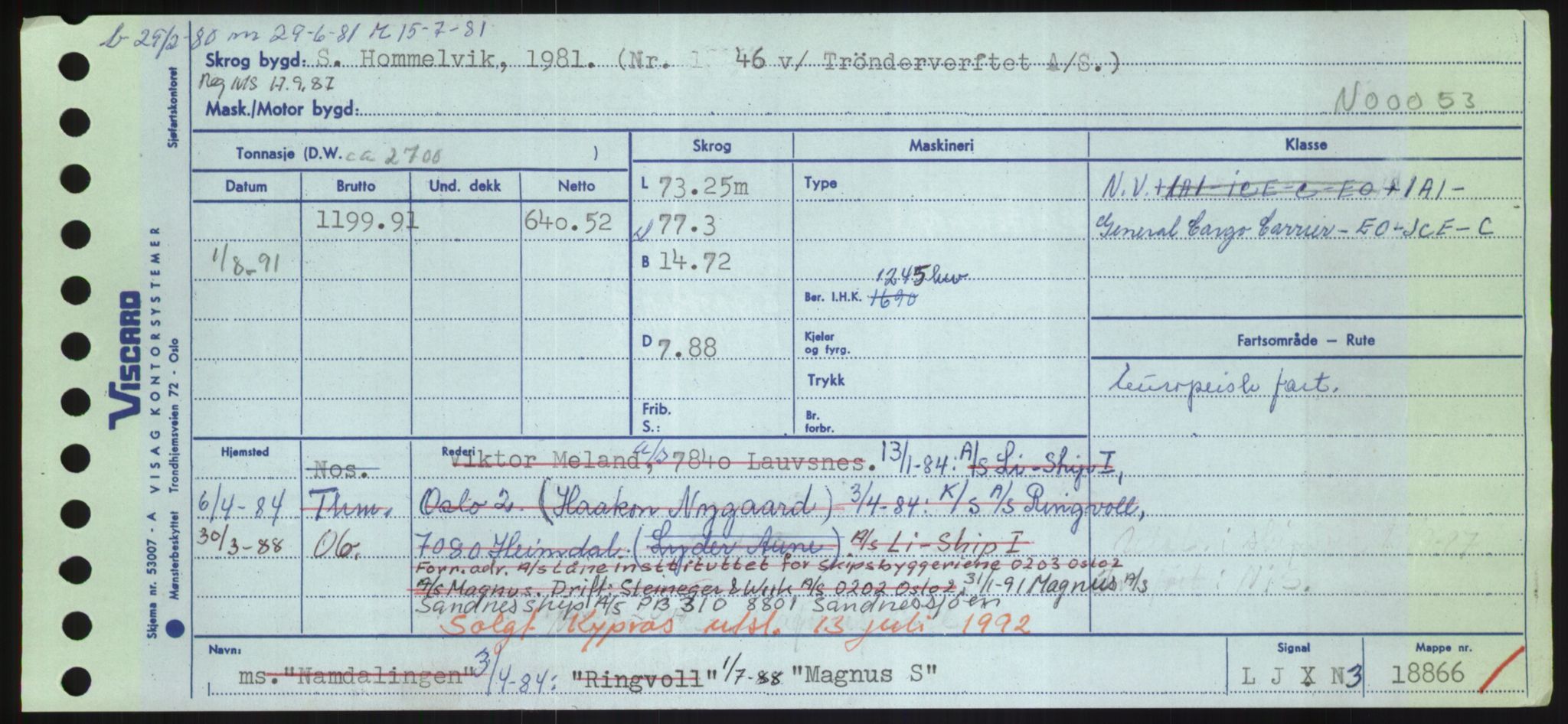 Sjøfartsdirektoratet med forløpere, Skipsmålingen, RA/S-1627/H/Hd/L0024: Fartøy, M-Mim, p. 97