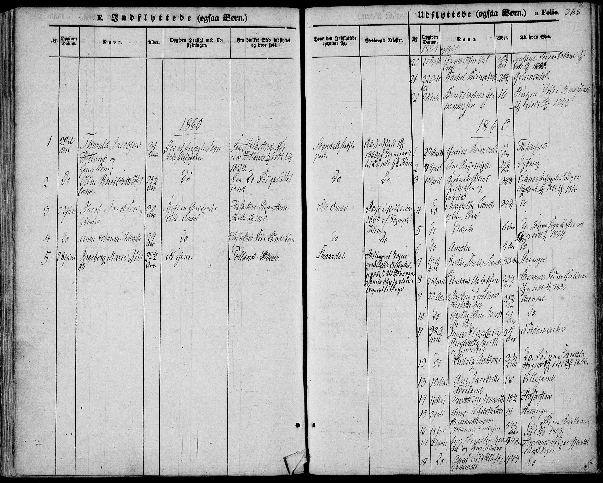 Sokndal sokneprestkontor, SAST/A-101808: Parish register (official) no. A 9, 1857-1874, p. 368