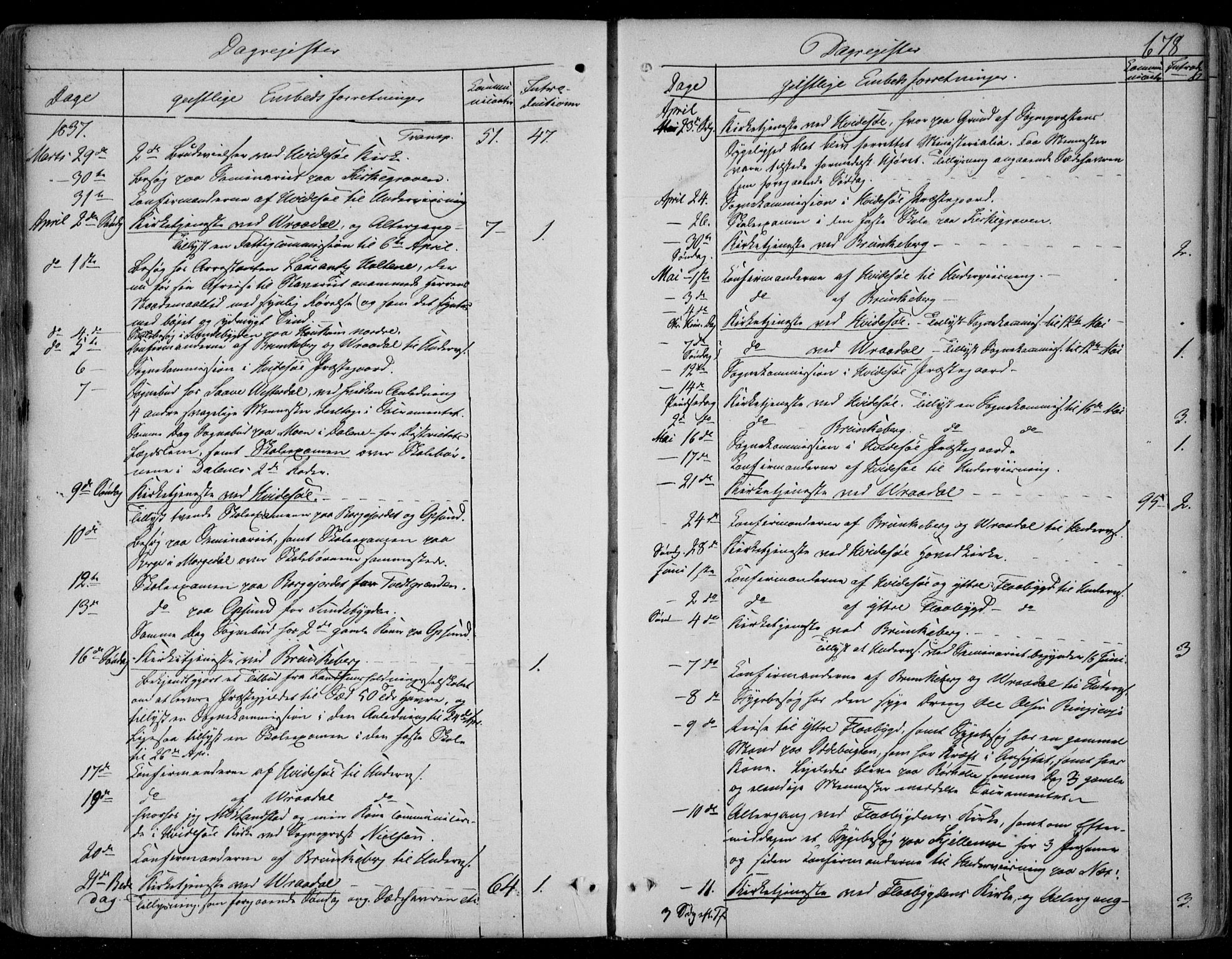 Kviteseid kirkebøker, SAKO/A-276/F/Fa/L0006: Parish register (official) no. I 6, 1836-1858, p. 678