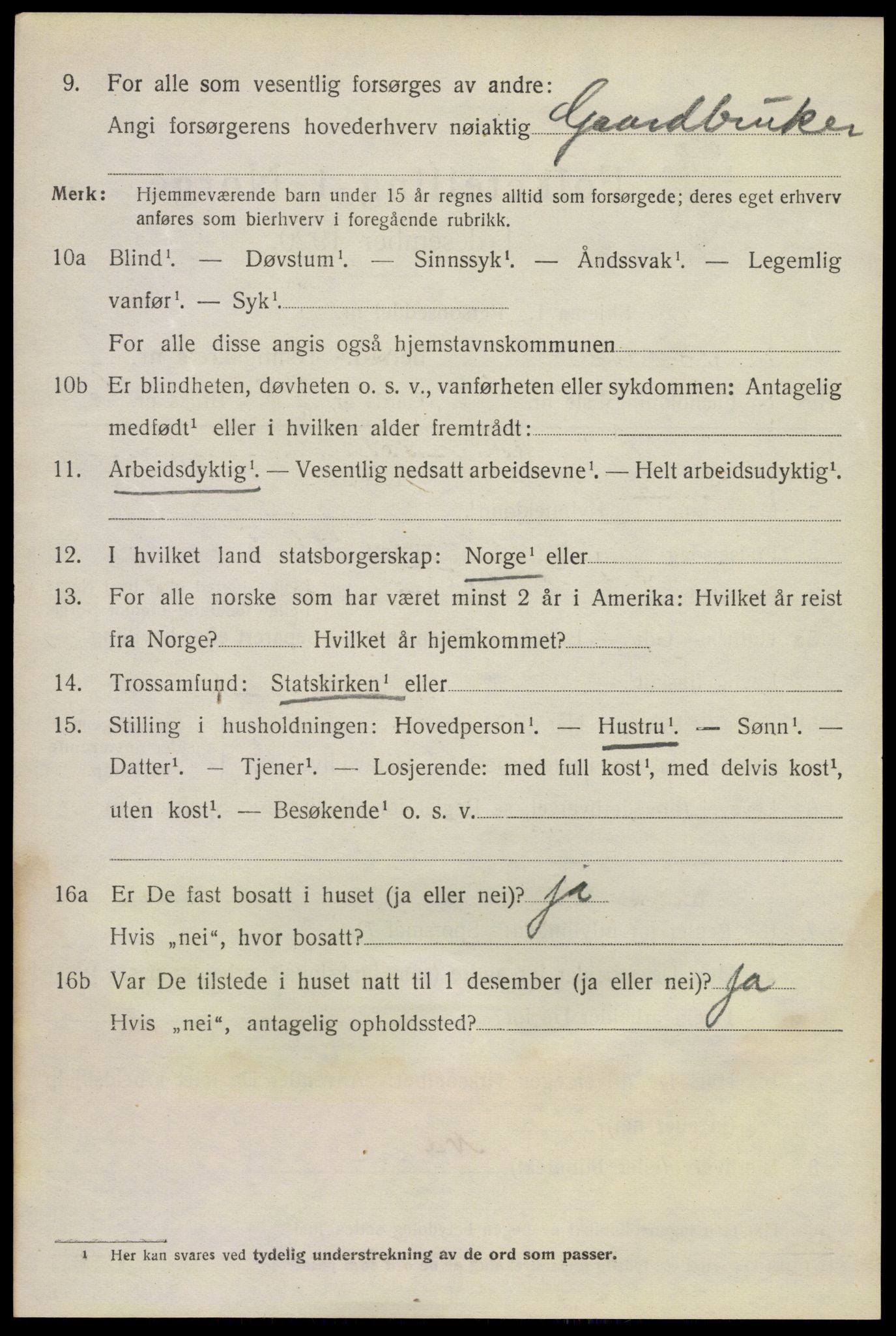 SAKO, 1920 census for Sauherad, 1920, p. 7130