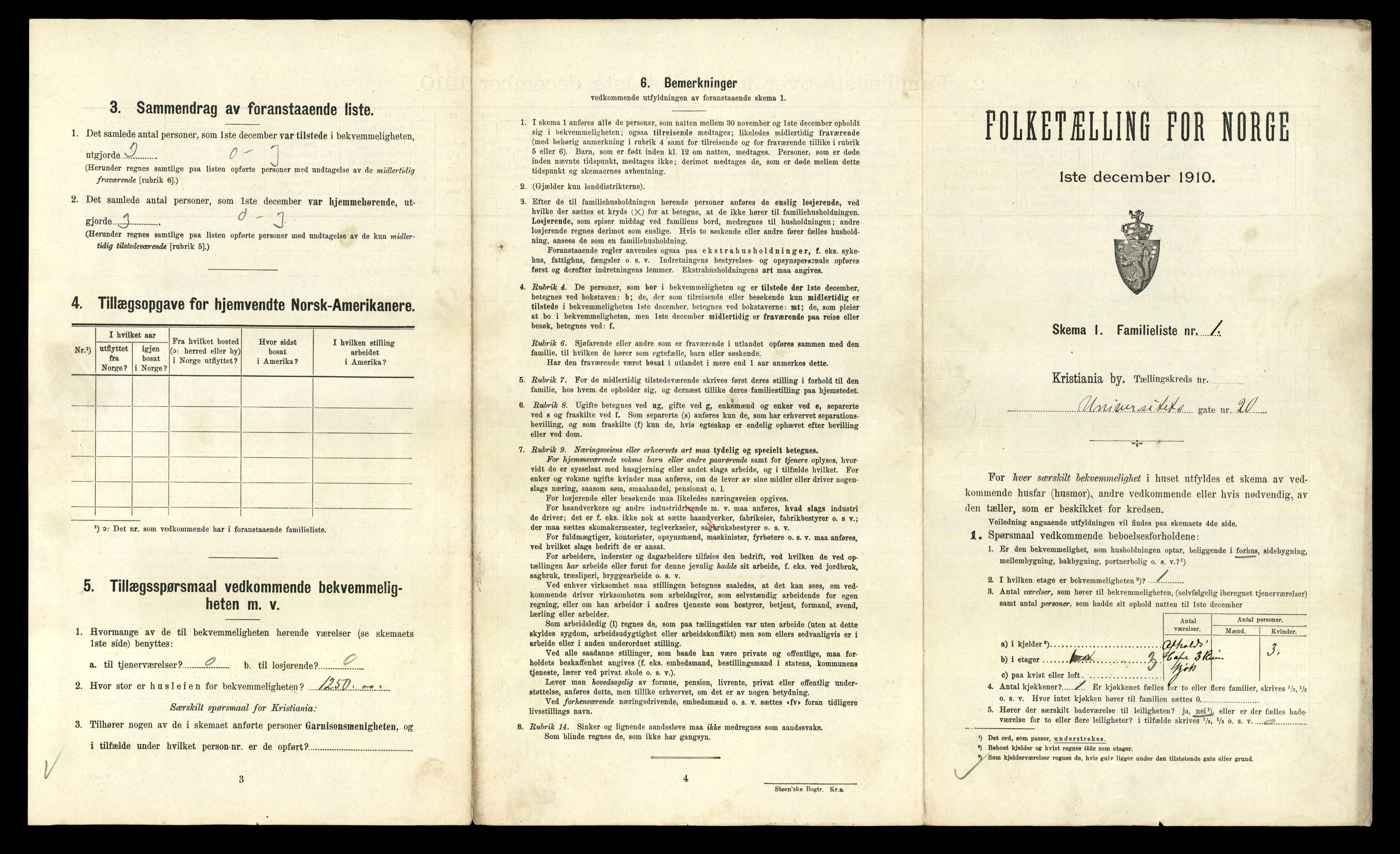 RA, 1910 census for Kristiania, 1910, p. 115069