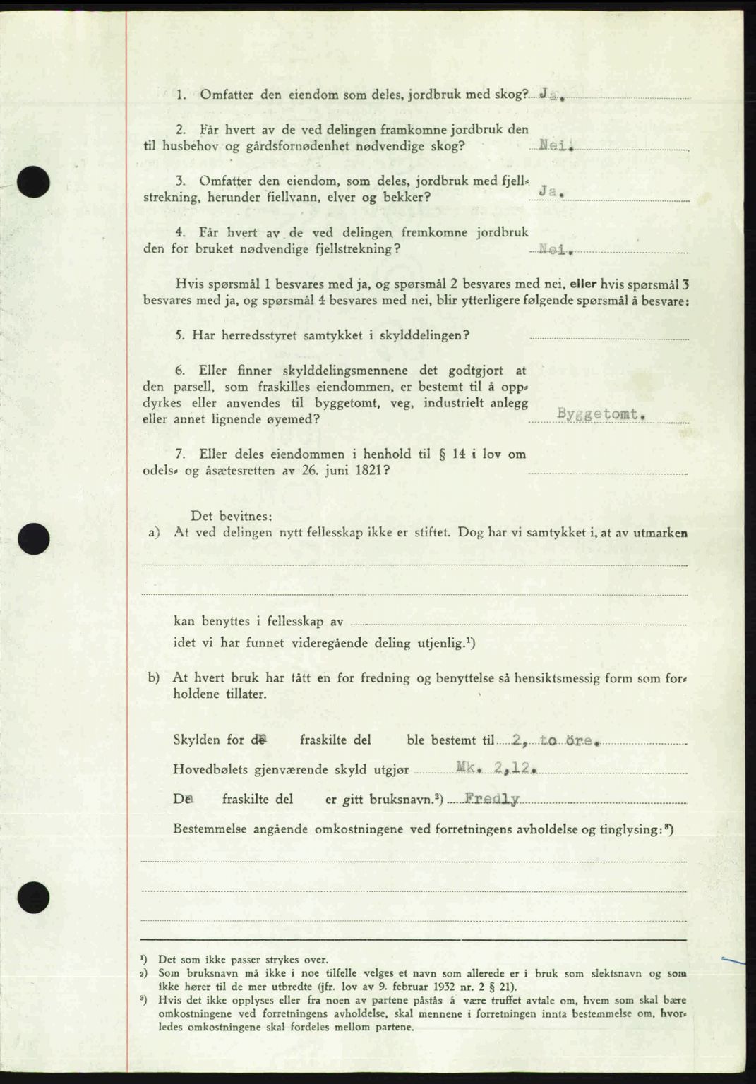 Romsdal sorenskriveri, AV/SAT-A-4149/1/2/2C: Mortgage book no. A23, 1947-1947, Diary no: : 1322/1947