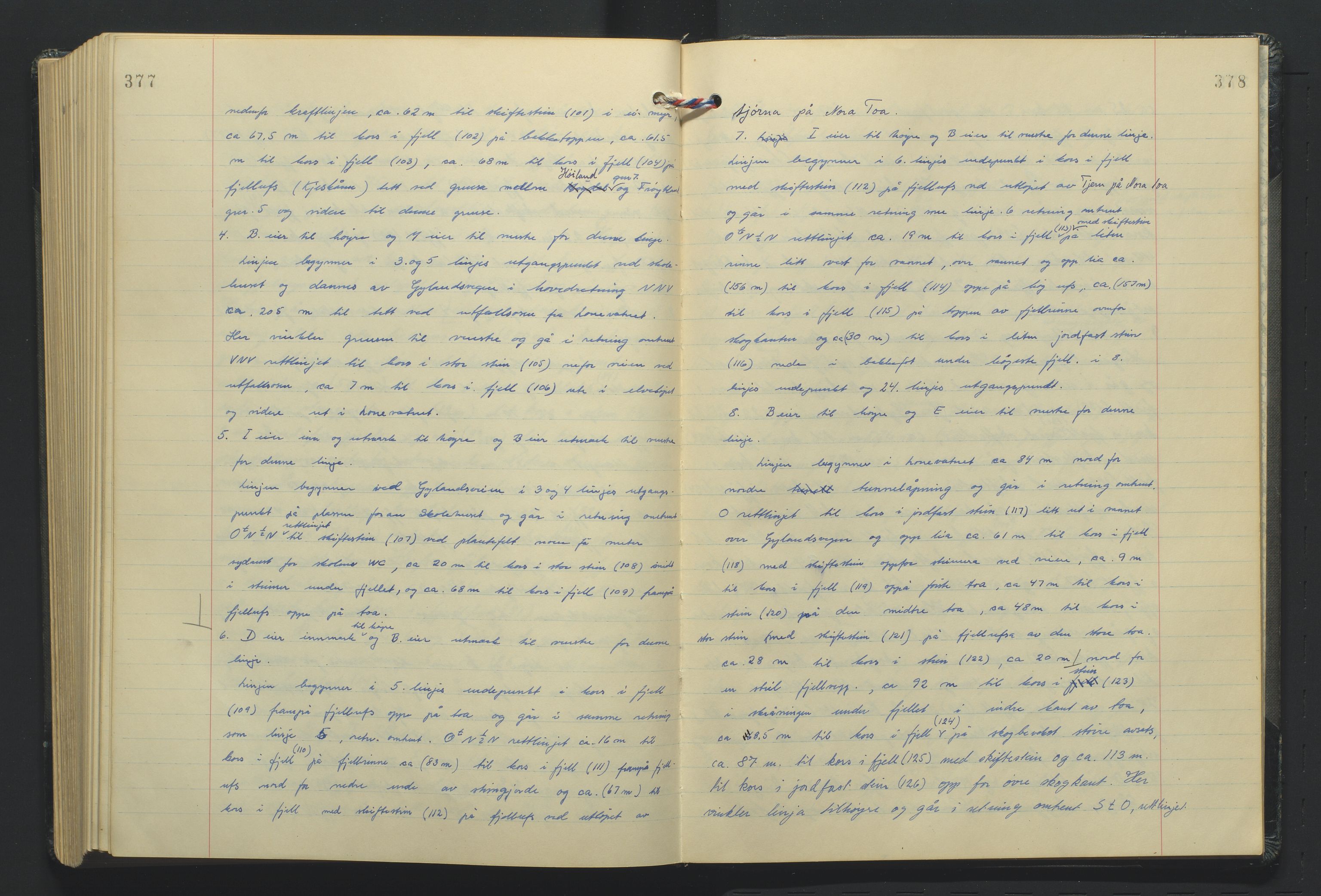 Lista jordskifterett, AV/SAK-1541-0005/F/Fa/L0003: Jordskifterettsbok Flekkefjord domssokn, med gårdsregister nr 9, 1956-1963, p. 377-378