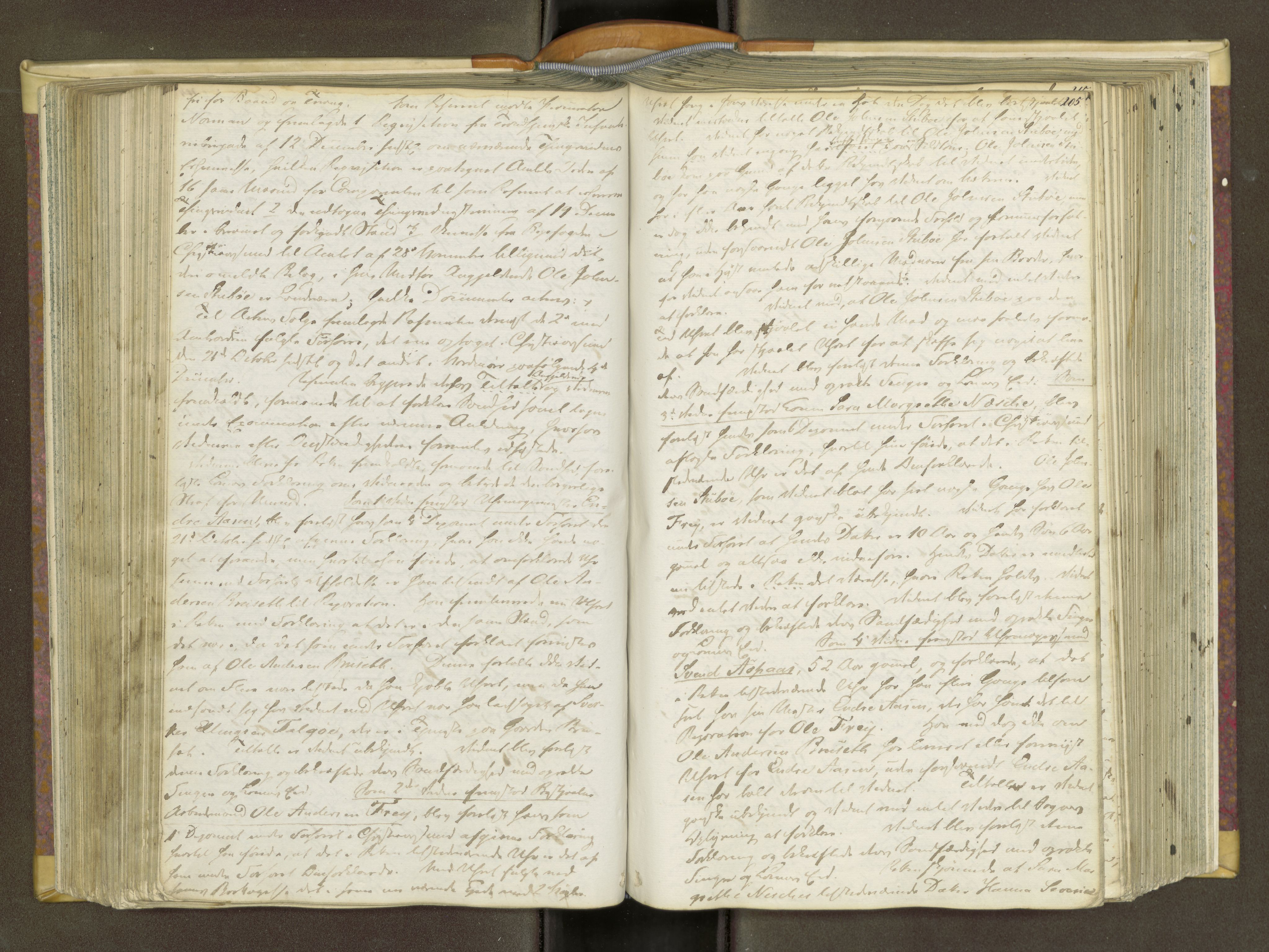 Kristiansund byfogd, AV/SAT-A-4587/A/01/L0012: Justisprotokoll. Aut. 27.09.1842, 1842-1845, p. 204b-205a