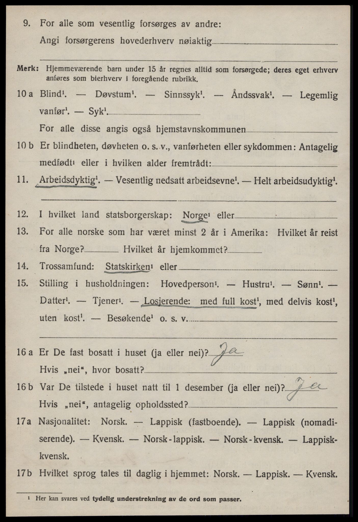 SAT, 1920 census for Hølonda, 1920, p. 612