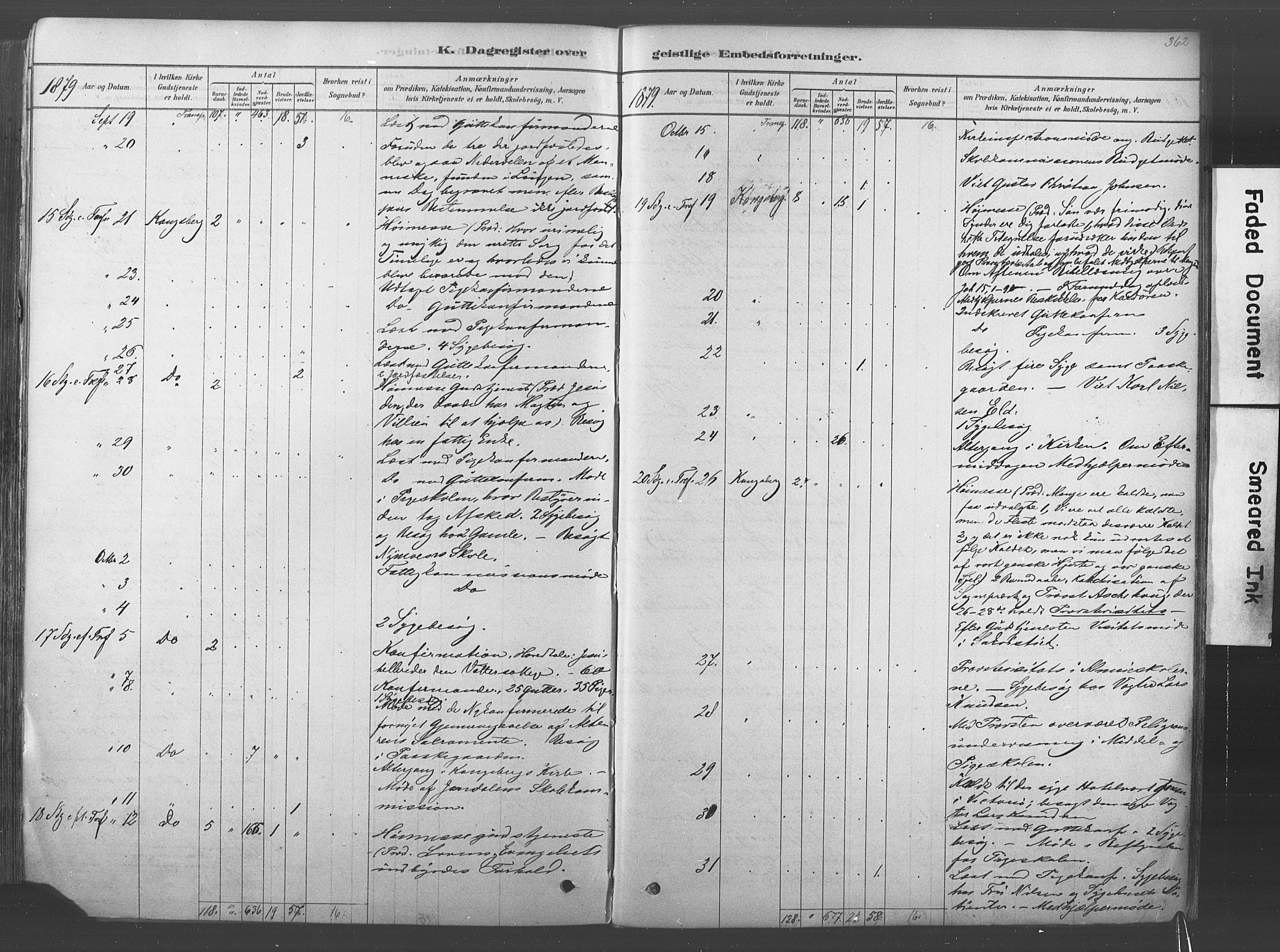 Kongsberg kirkebøker, AV/SAKO-A-22/F/Fb/L0001: Parish register (official) no. II 1, 1878-1886, p. 362