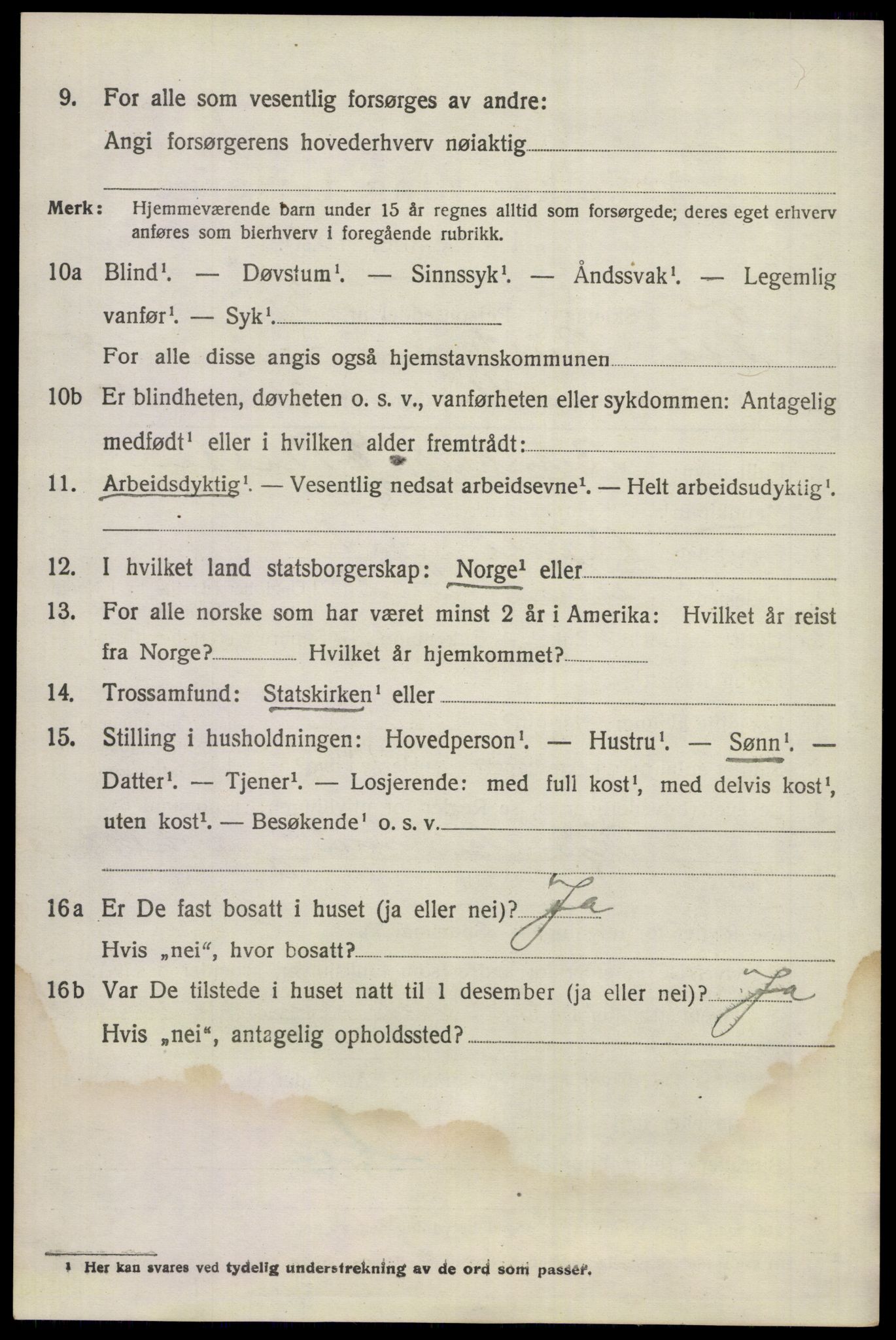 SAKO, 1920 census for Flå, 1920, p. 3560