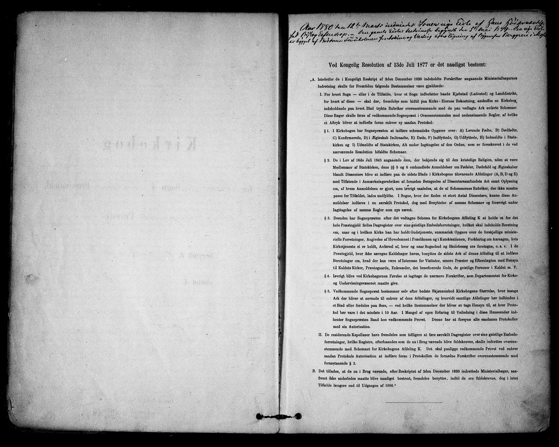Vestby prestekontor Kirkebøker, SAO/A-10893/F/Fb/L0001: Parish register (official) no. II 1, 1878-1903