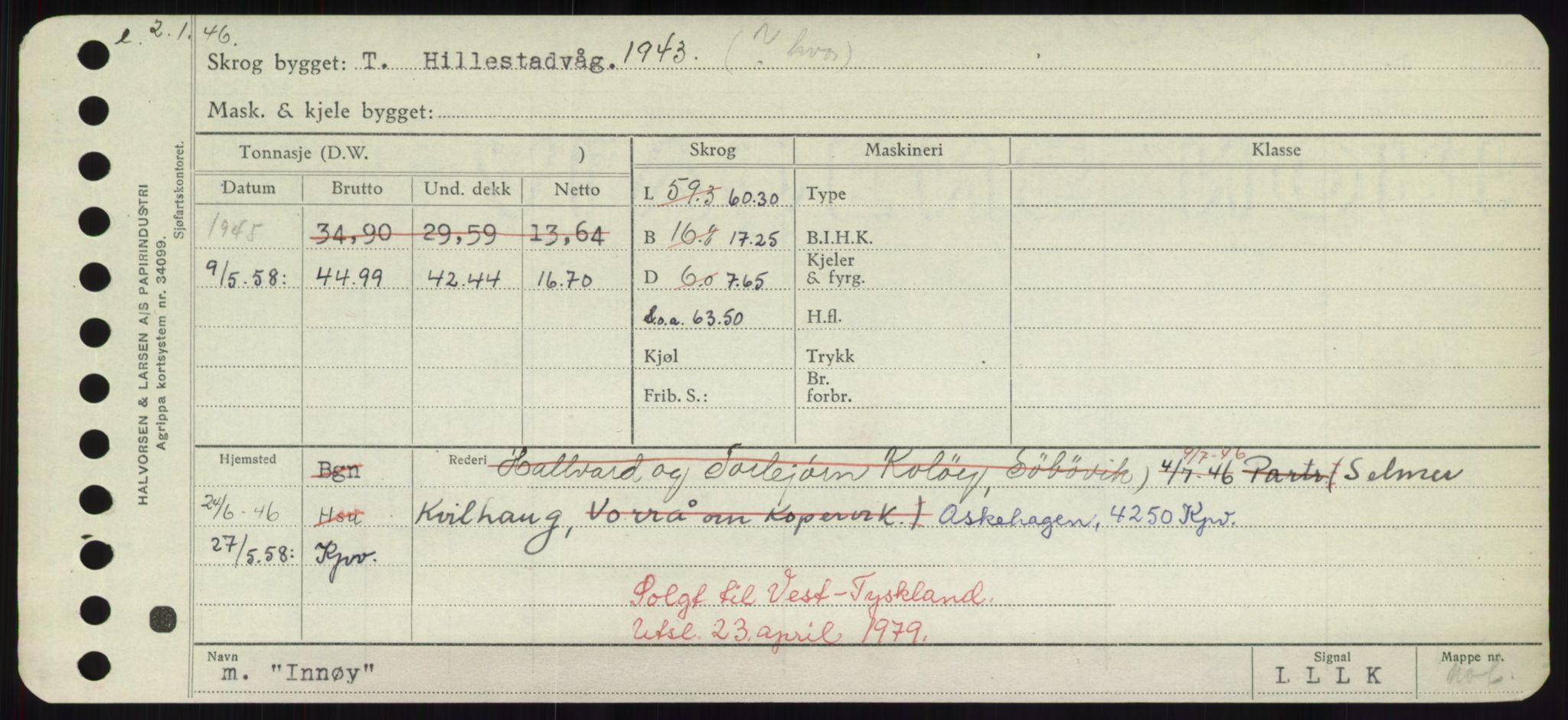 Sjøfartsdirektoratet med forløpere, Skipsmålingen, RA/S-1627/H/Hd/L0018: Fartøy, I, p. 215