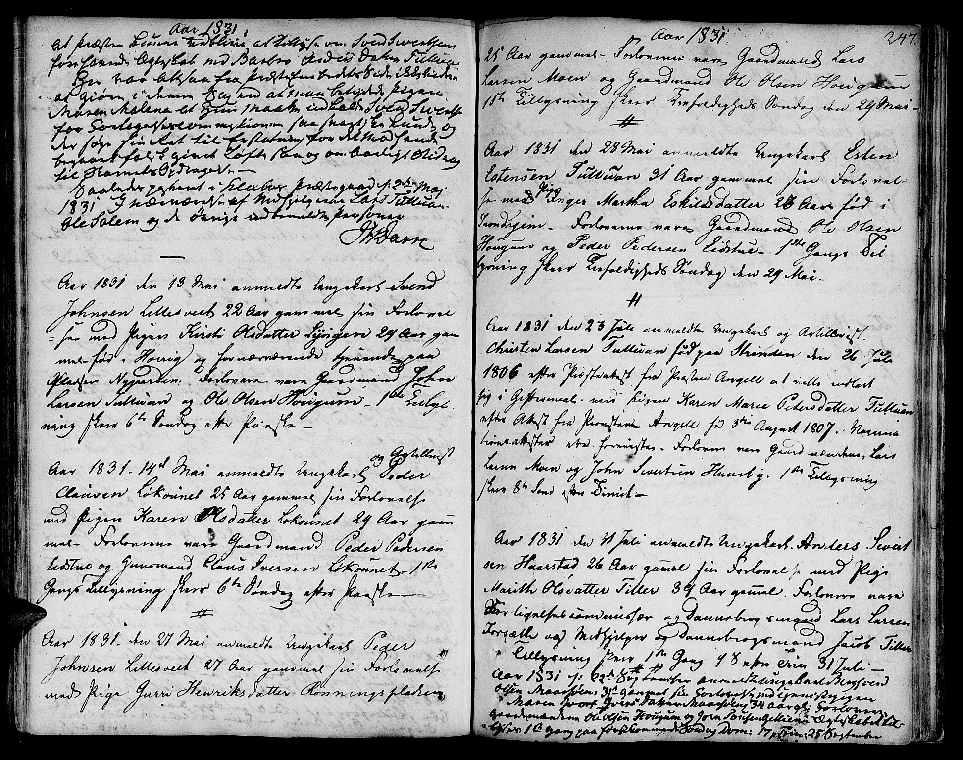 Ministerialprotokoller, klokkerbøker og fødselsregistre - Sør-Trøndelag, SAT/A-1456/618/L0438: Parish register (official) no. 618A03, 1783-1815, p. 247