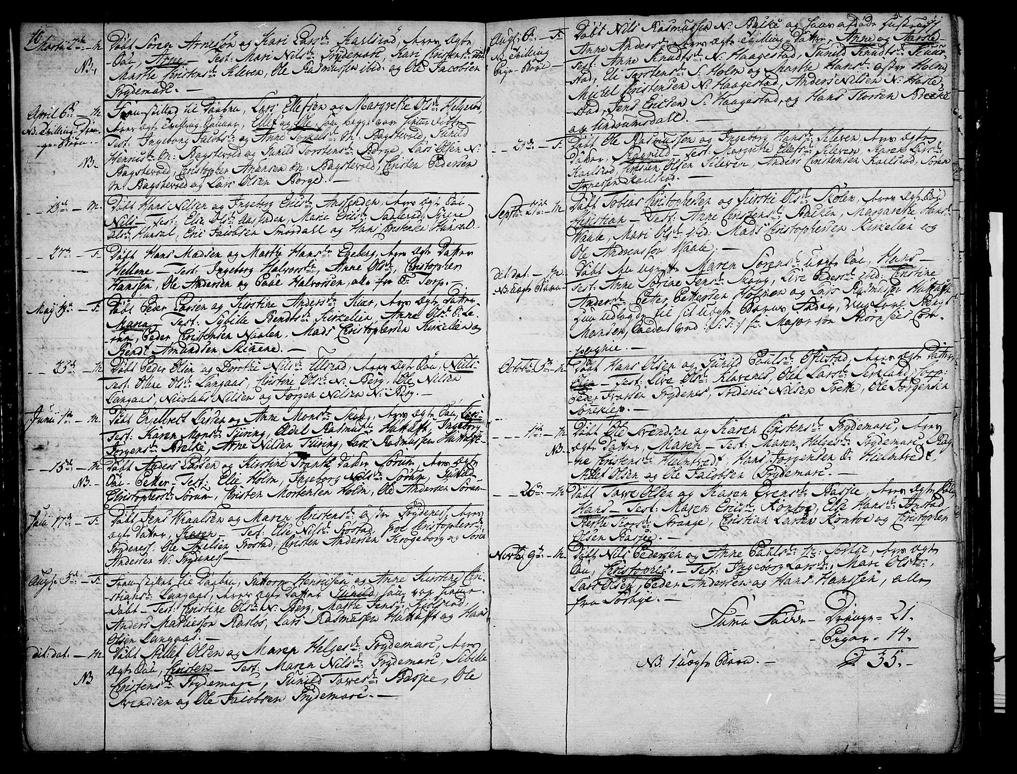 Våle kirkebøker, SAKO/A-334/F/Fa/L0005: Parish register (official) no. I 5, 1773-1808, p. 10-11