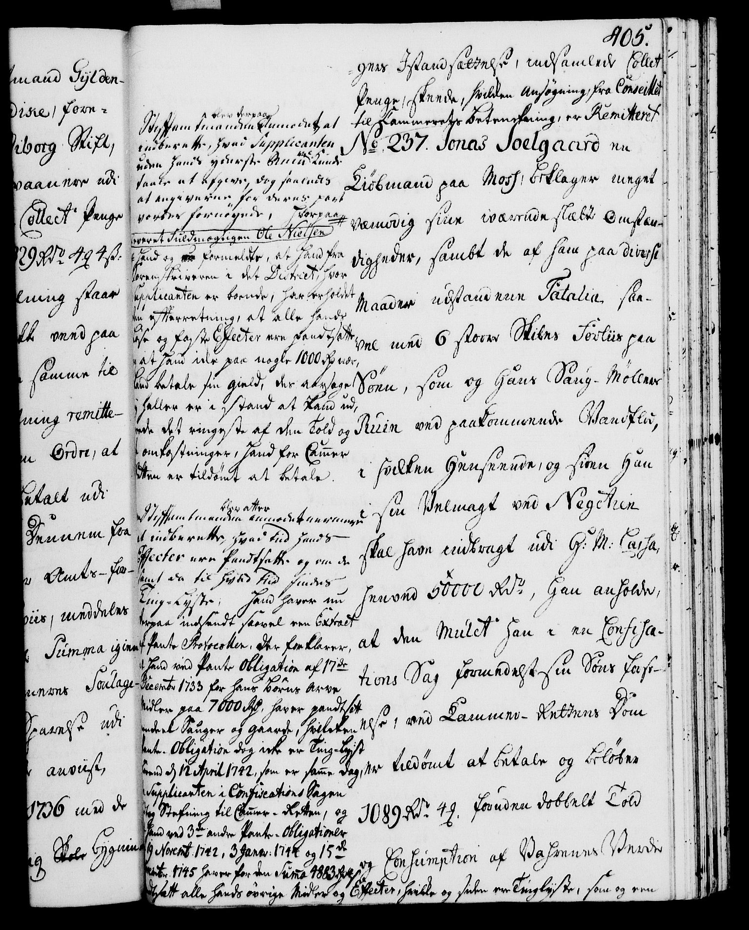 Rentekammeret, Kammerkanselliet, AV/RA-EA-3111/G/Gh/Gha/L0027: Norsk ekstraktmemorialprotokoll (merket RK 53.72), 1745-1746, p. 405