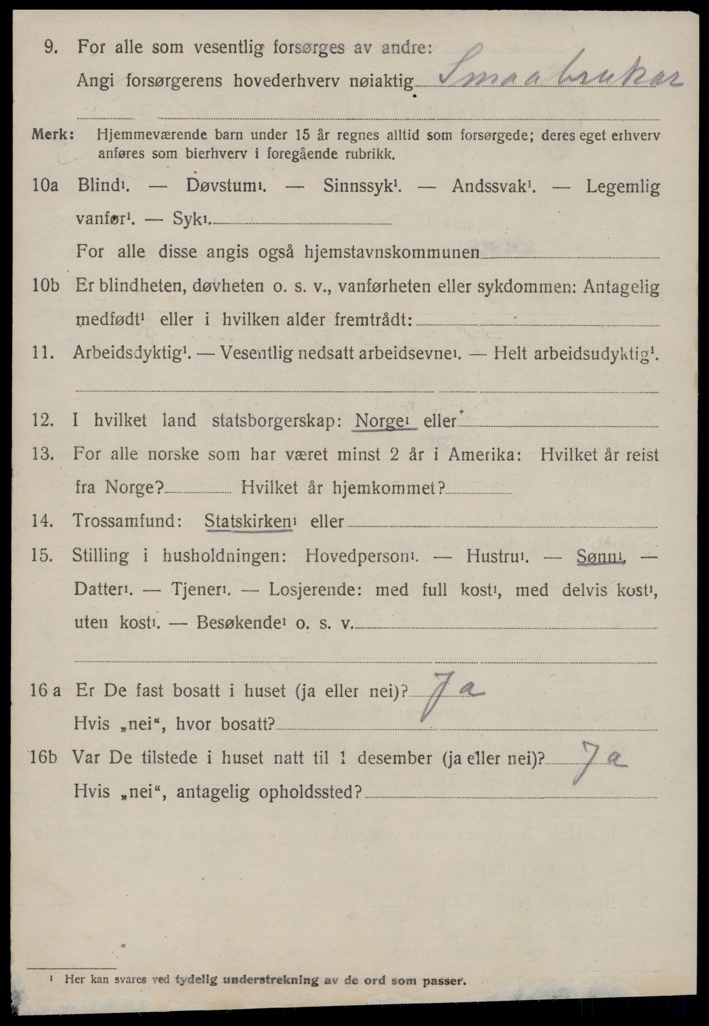 SAT, 1920 census for Ørsta, 1920, p. 6853